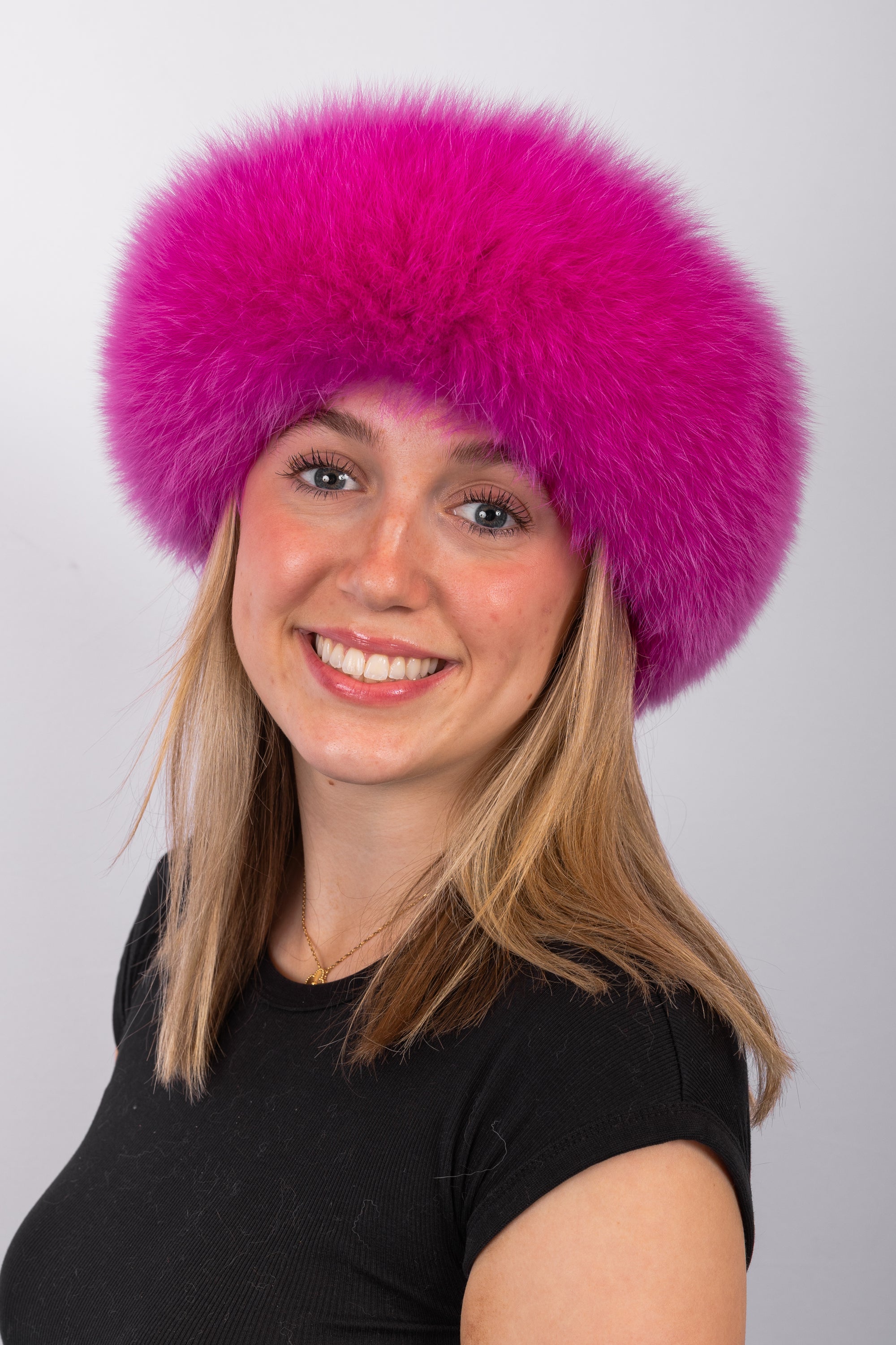 Hot Pink Fox Headband