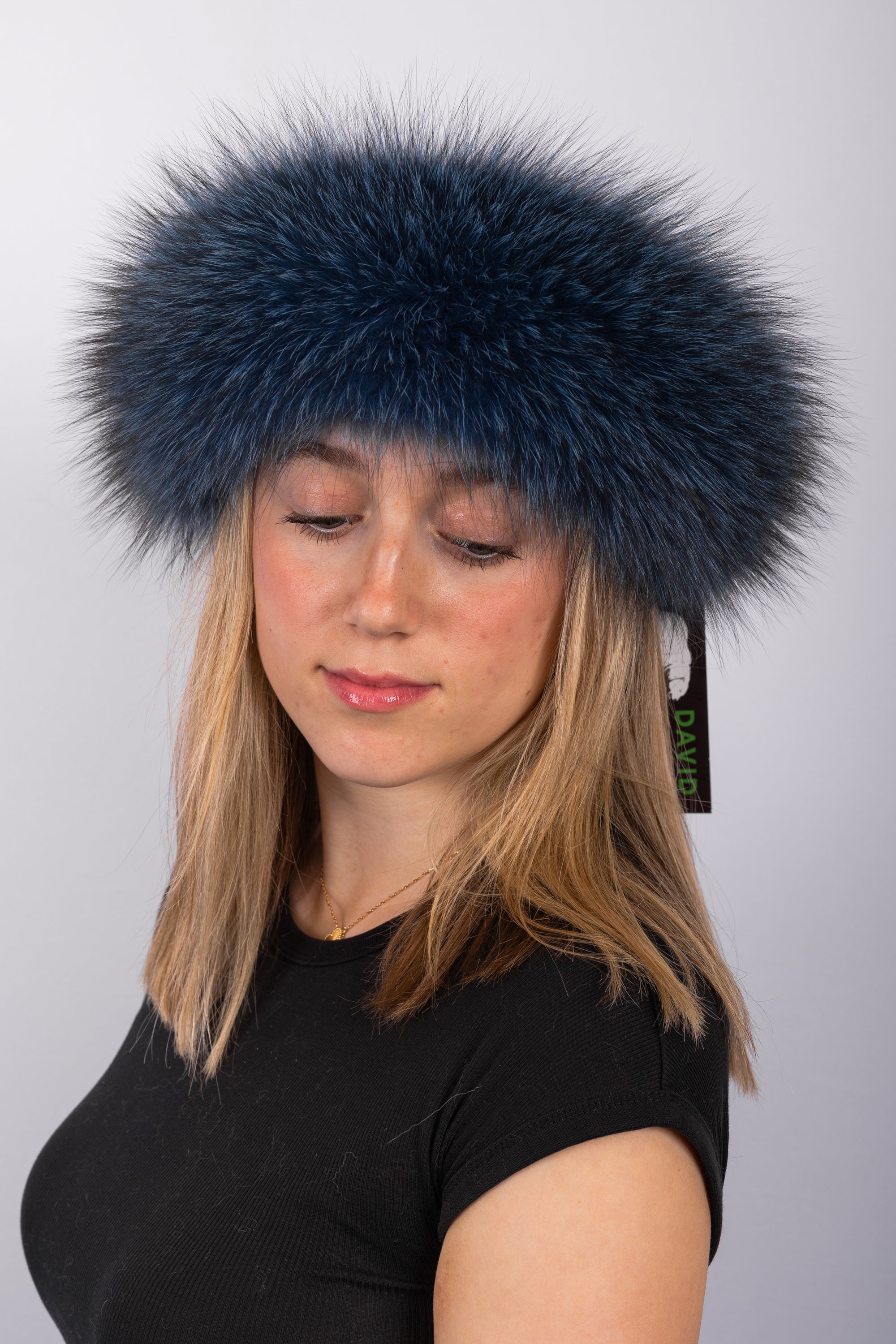 Teal Indigo Fox Headband