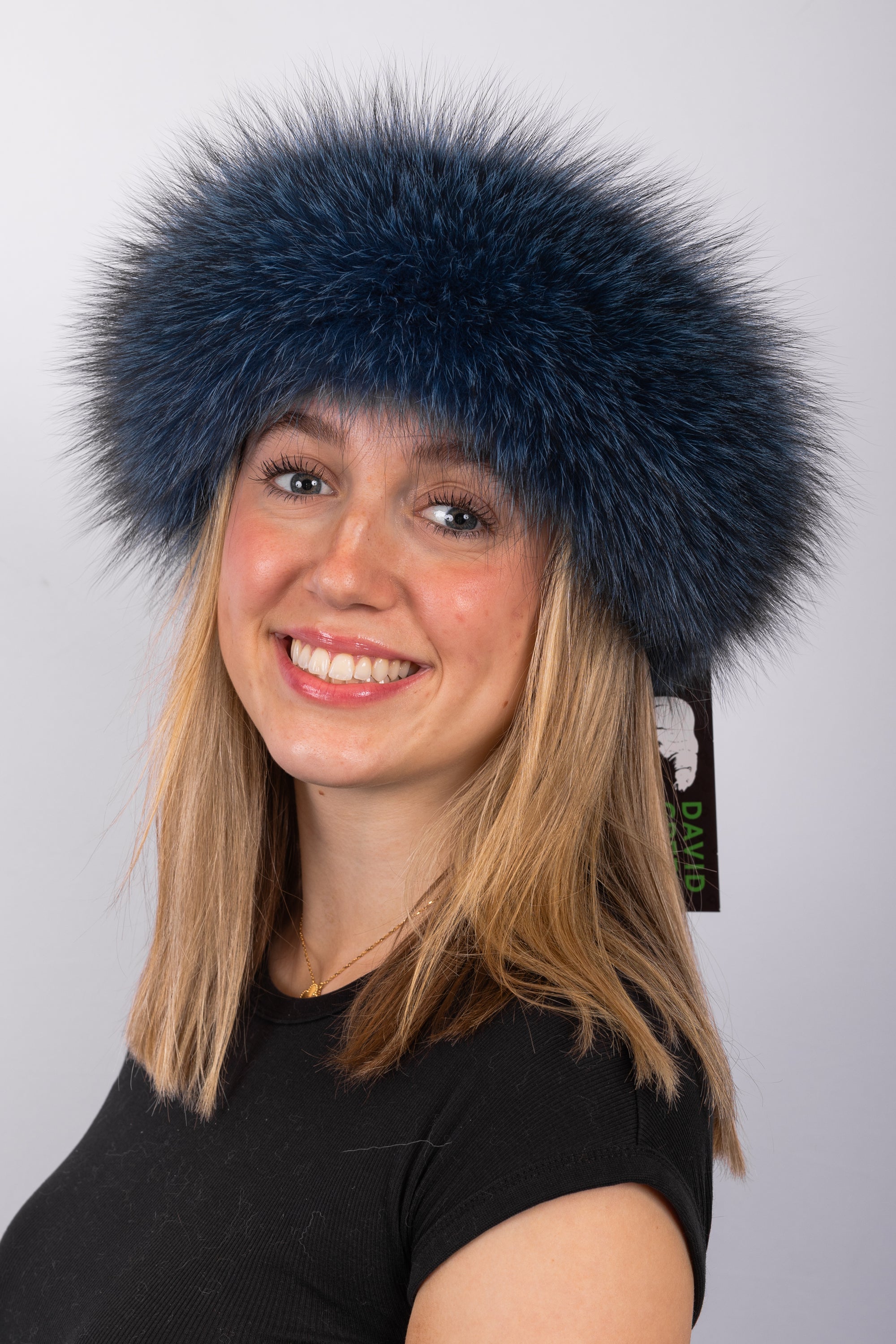 Teal Indigo Fox Headband