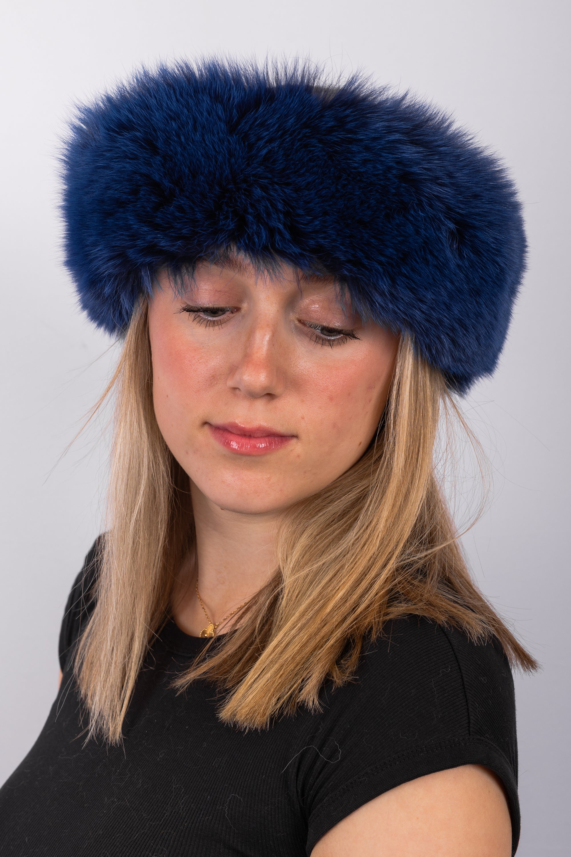 Royal Blue Fox Headband