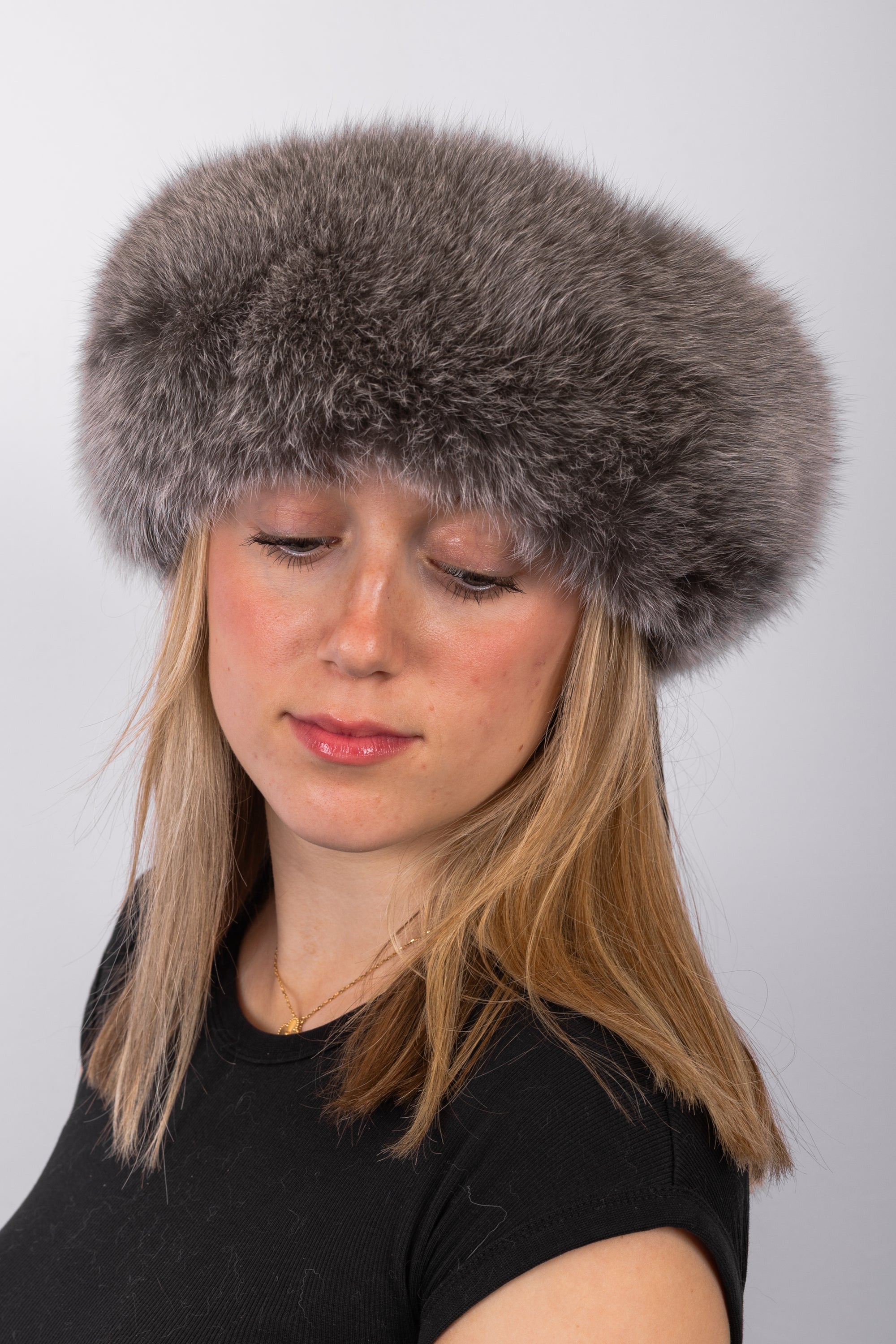 Grey Frost Fox Headband