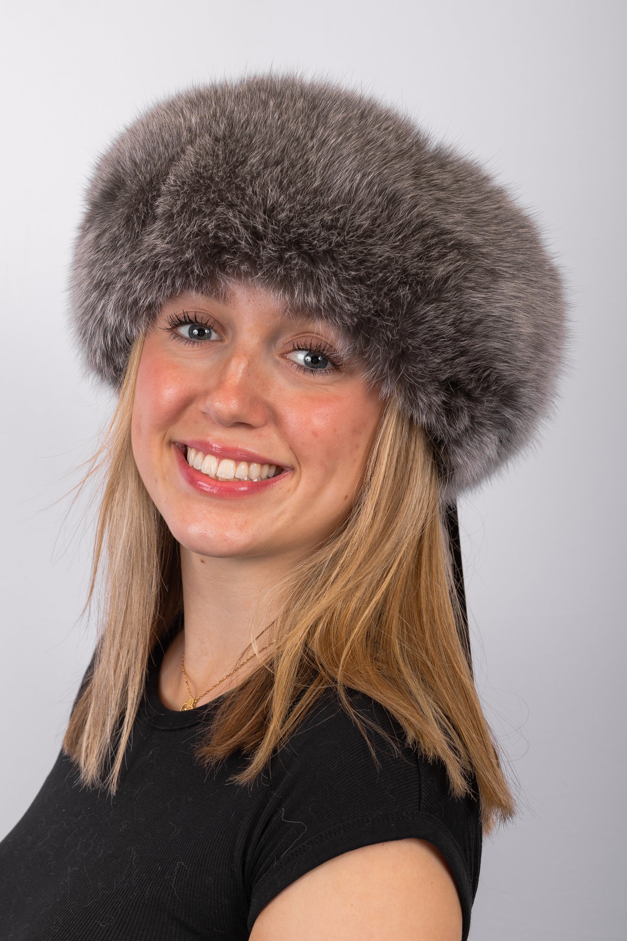 Grey Frost Fox Headband