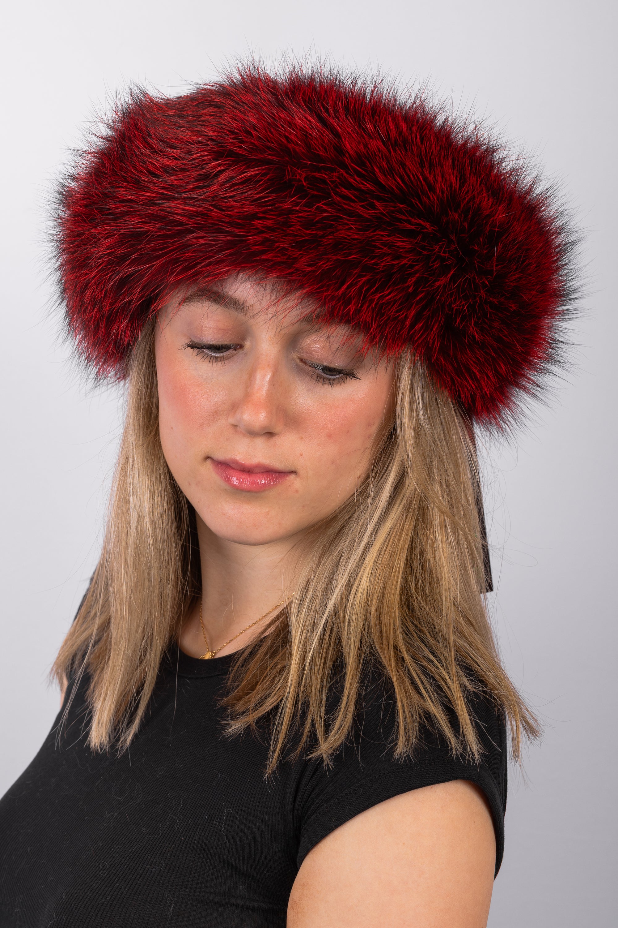 Scarlet Indigo Fox Headband