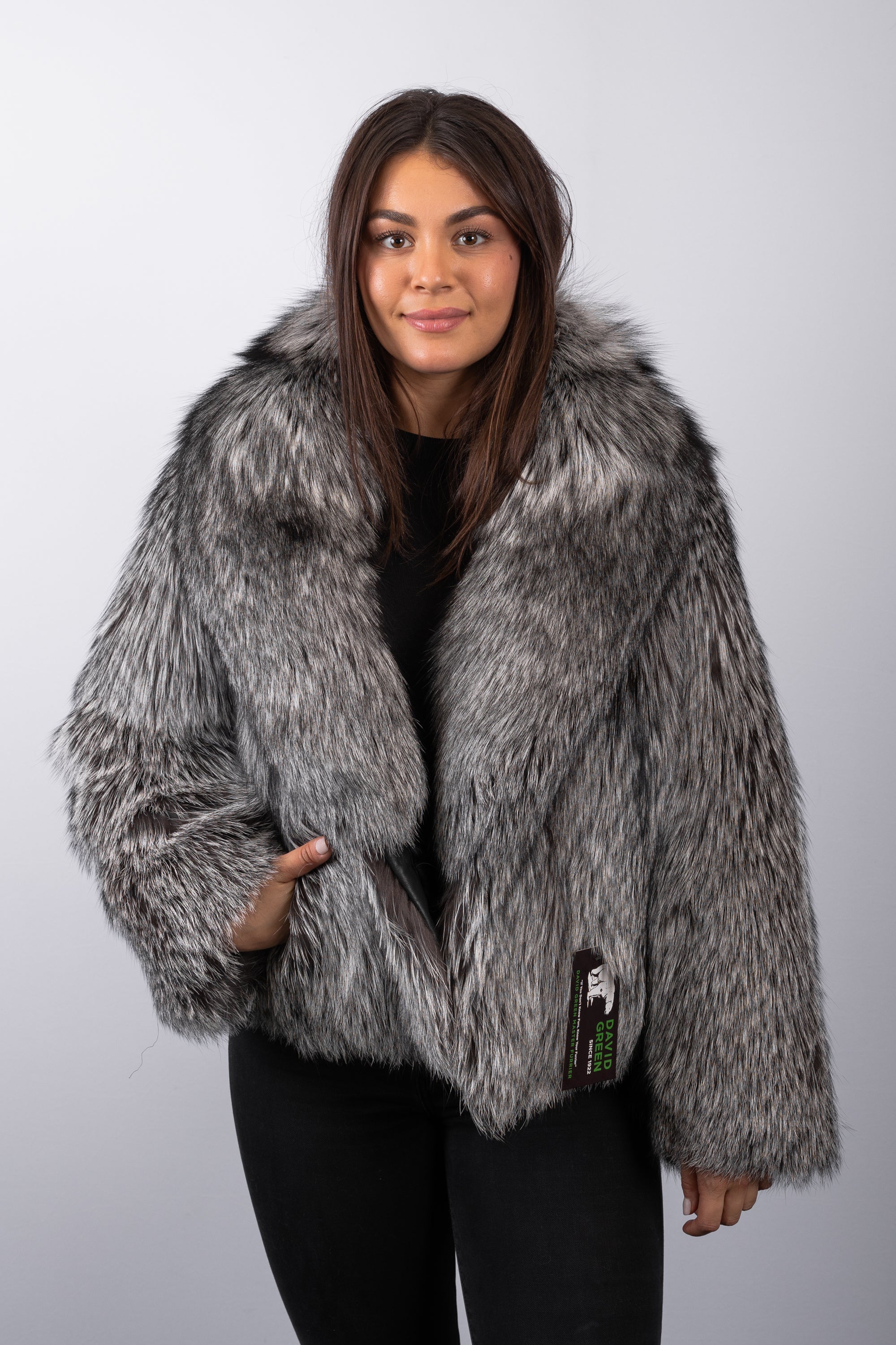 Natural Silver Fox Jacket