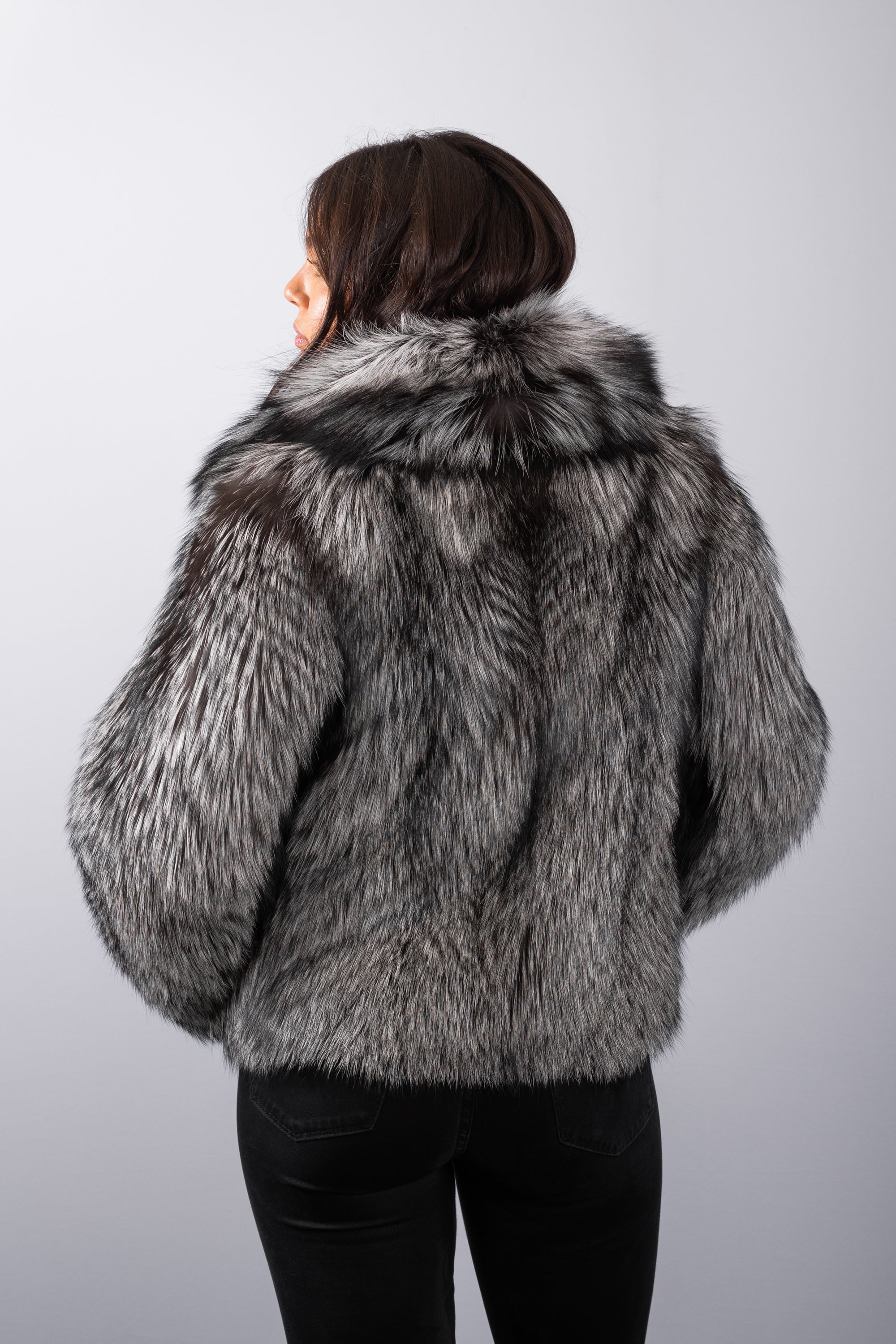 Natural Silver Fox Jacket