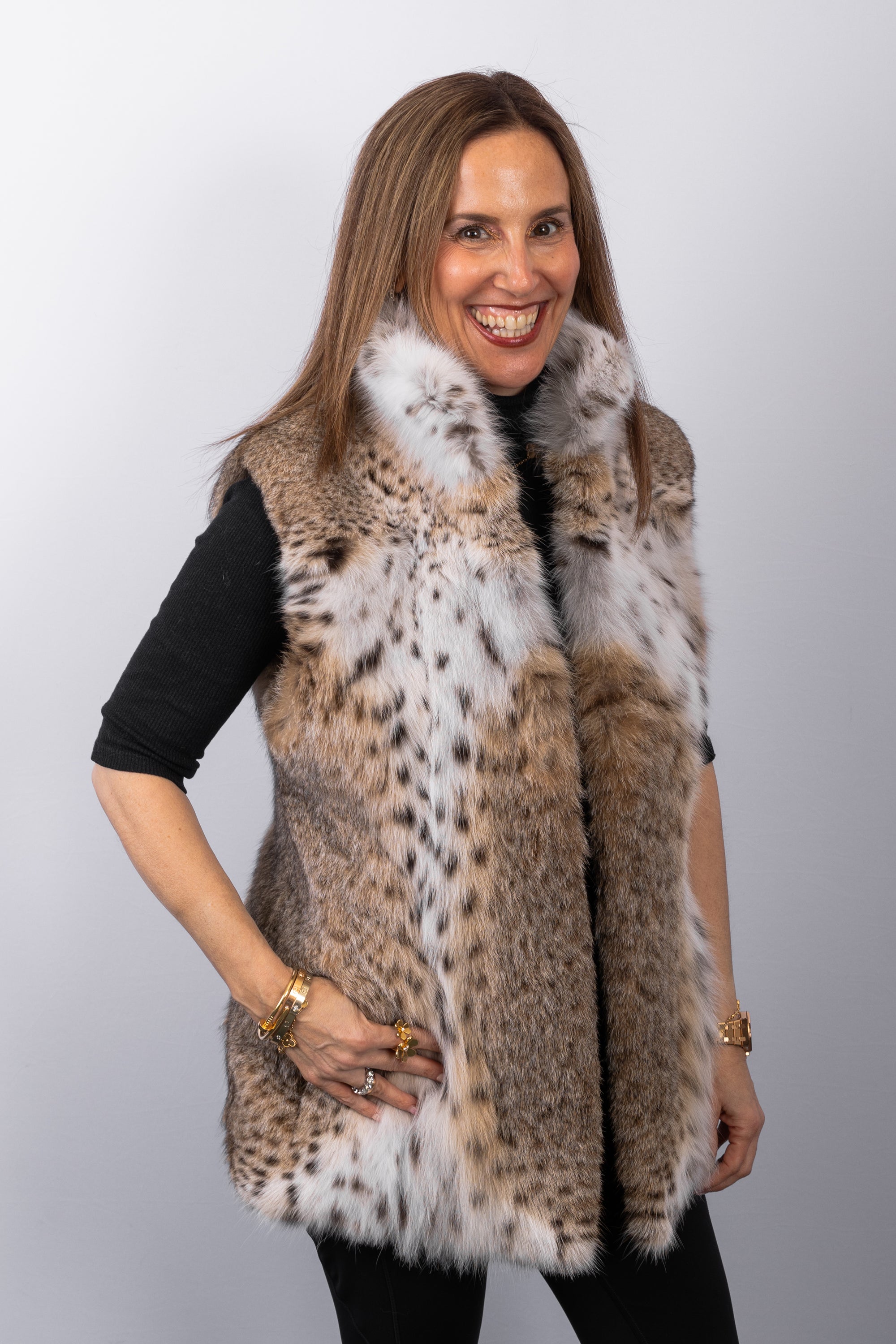 Natural Lynx Cat Vest