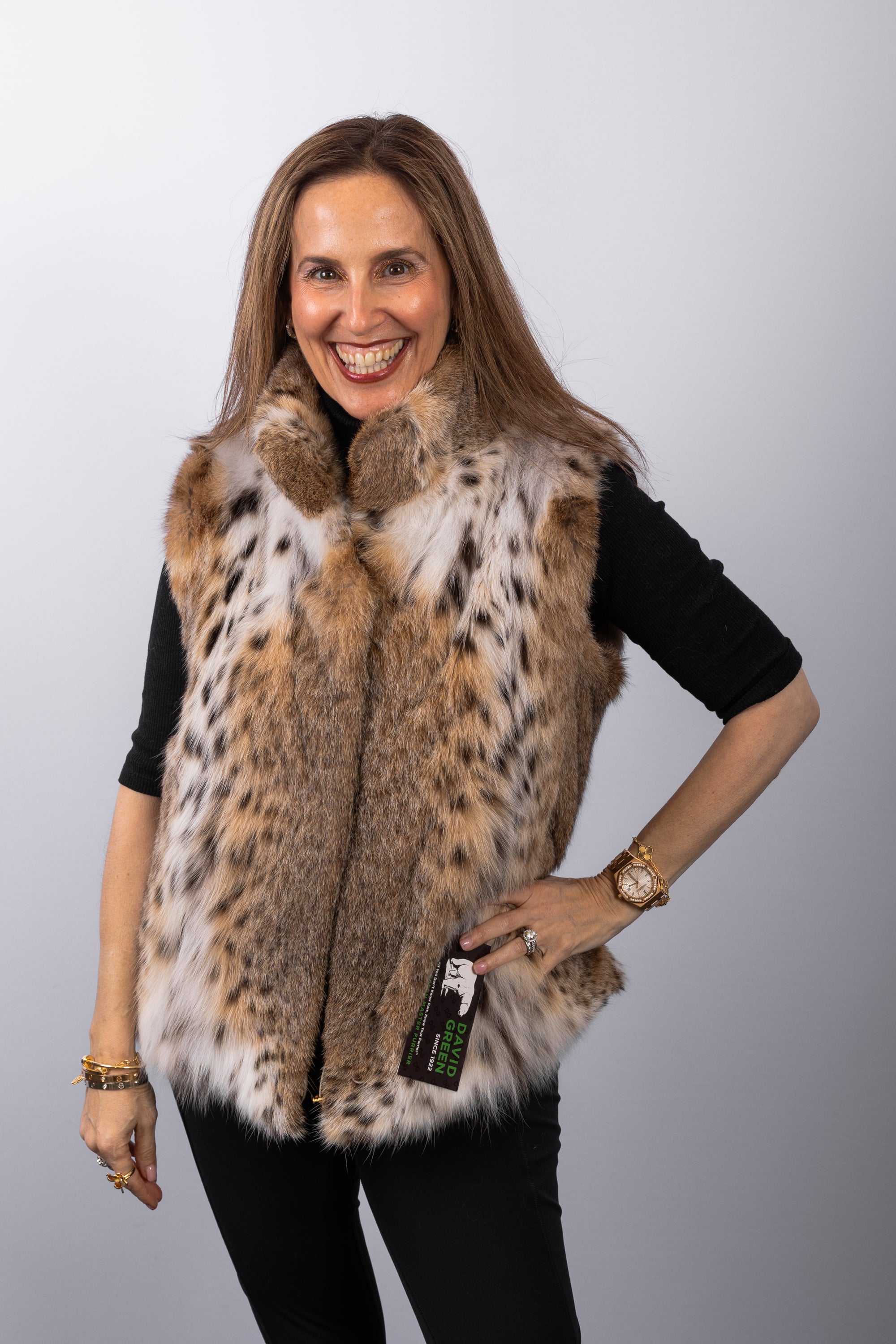 Natural Lynx Cat Vest - Keska