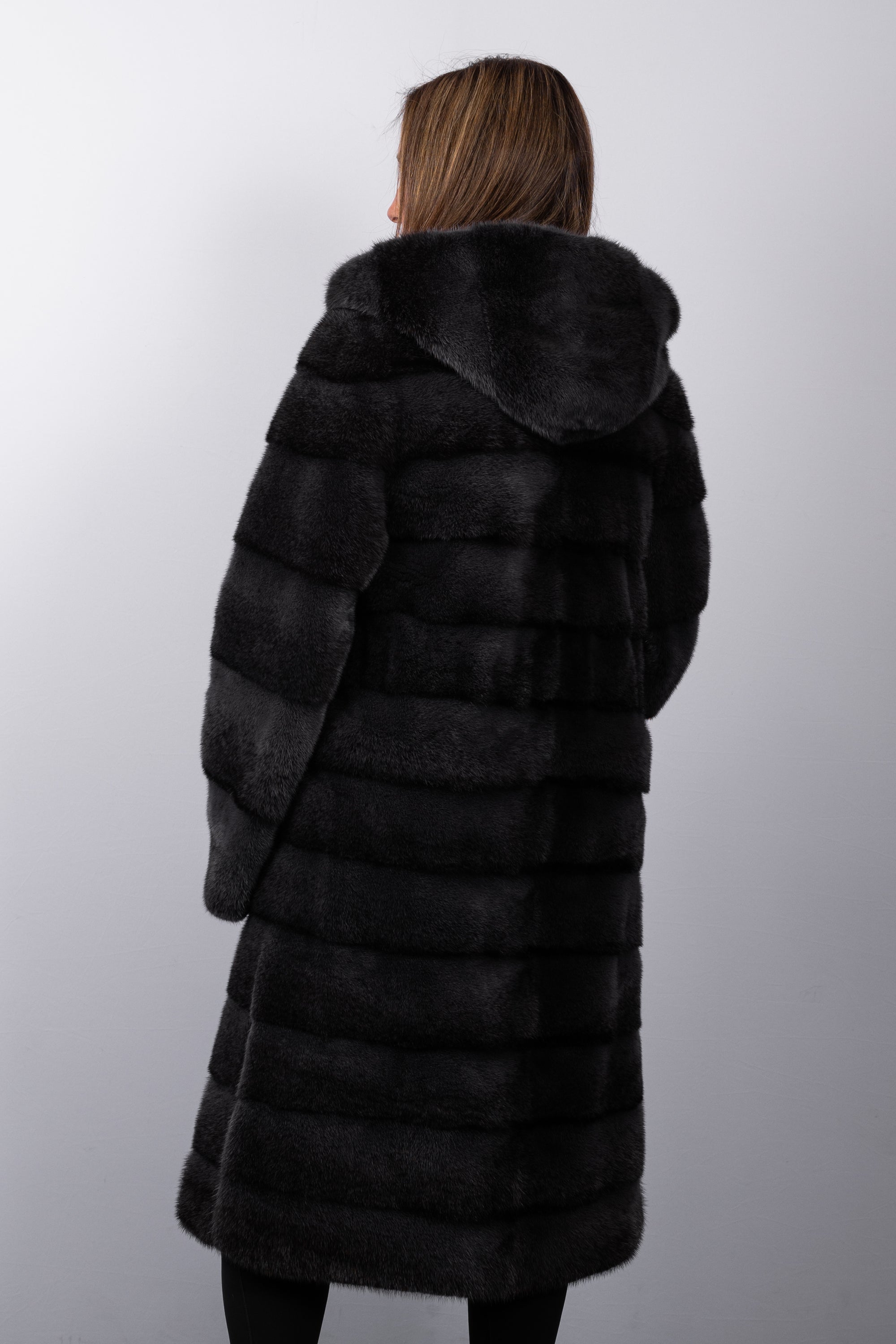 Steel Cross Mink Coat