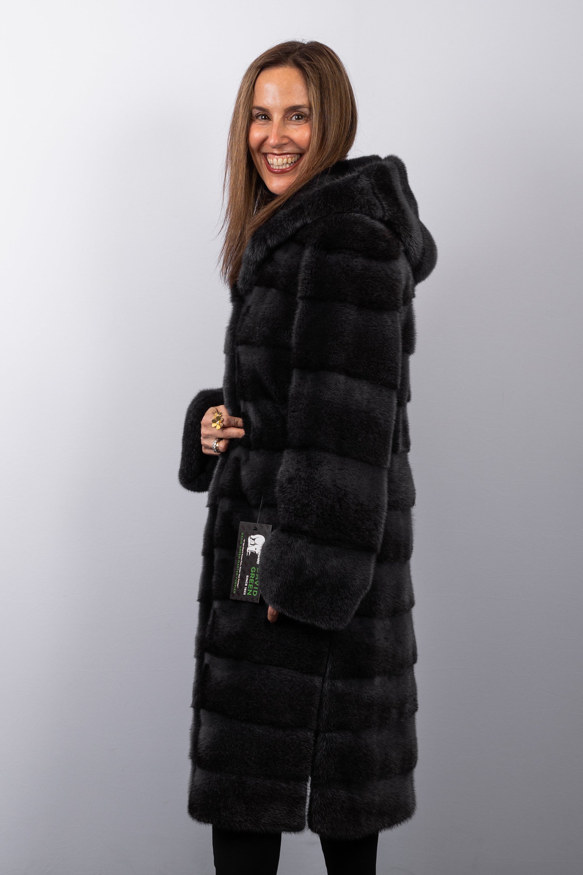 Steel Cross Mink Coat