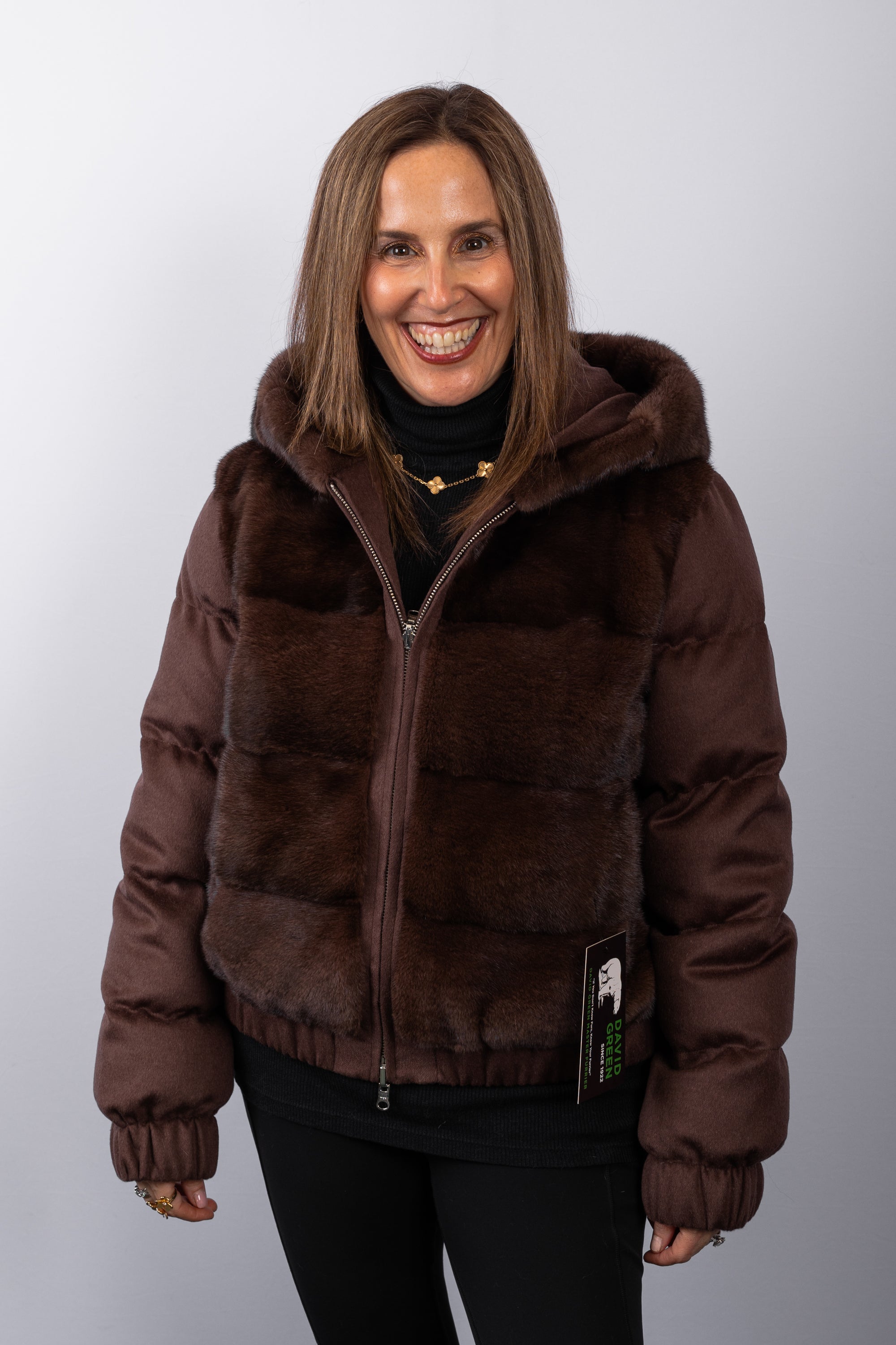 Chocolate Mink/Silk/Cashmere Jacket