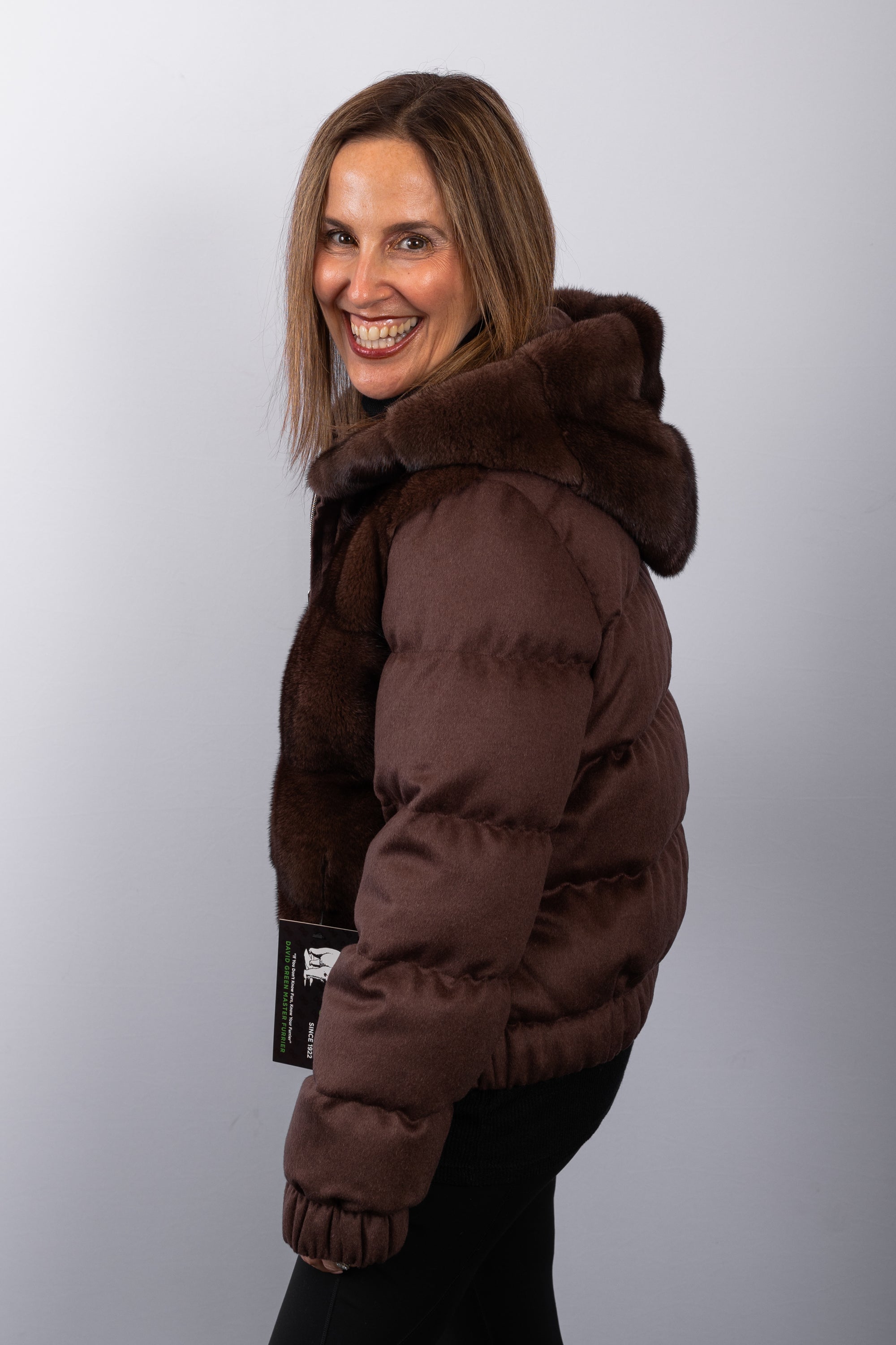 Chocolate Mink/Silk/Cashmere Jacket