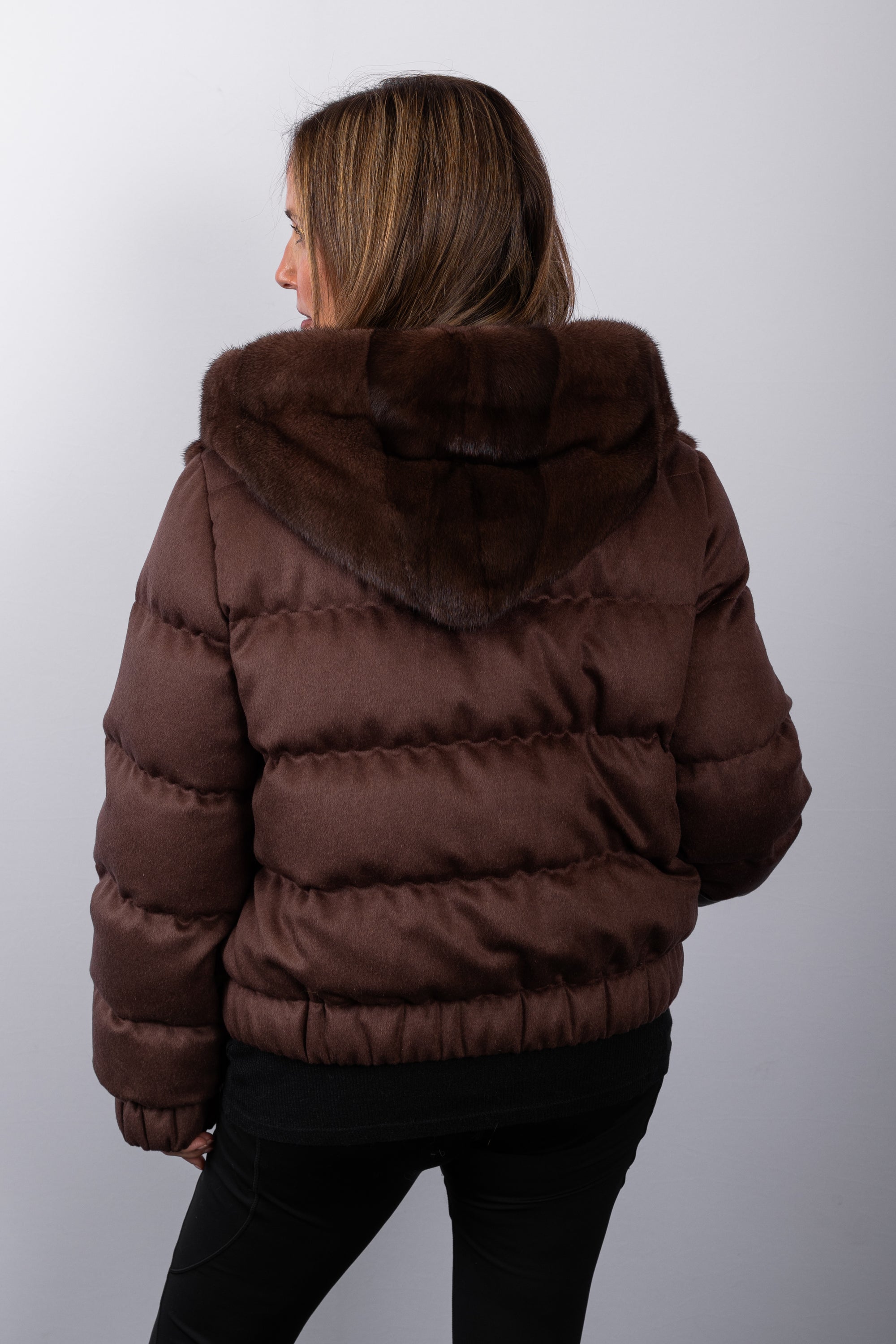 Chocolate Mink/Silk/Cashmere Jacket