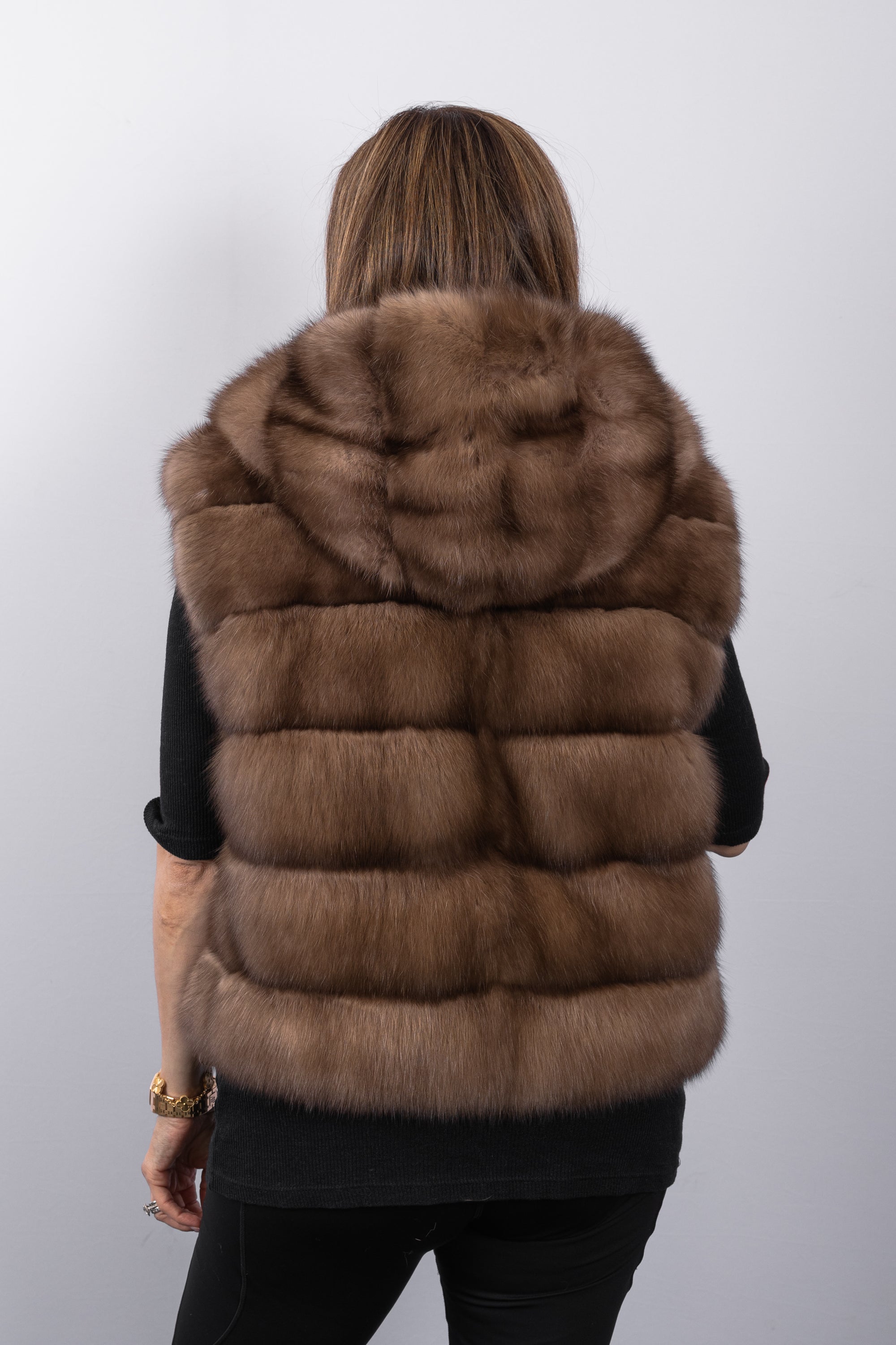 Natural Tortora Russian Sable Vest