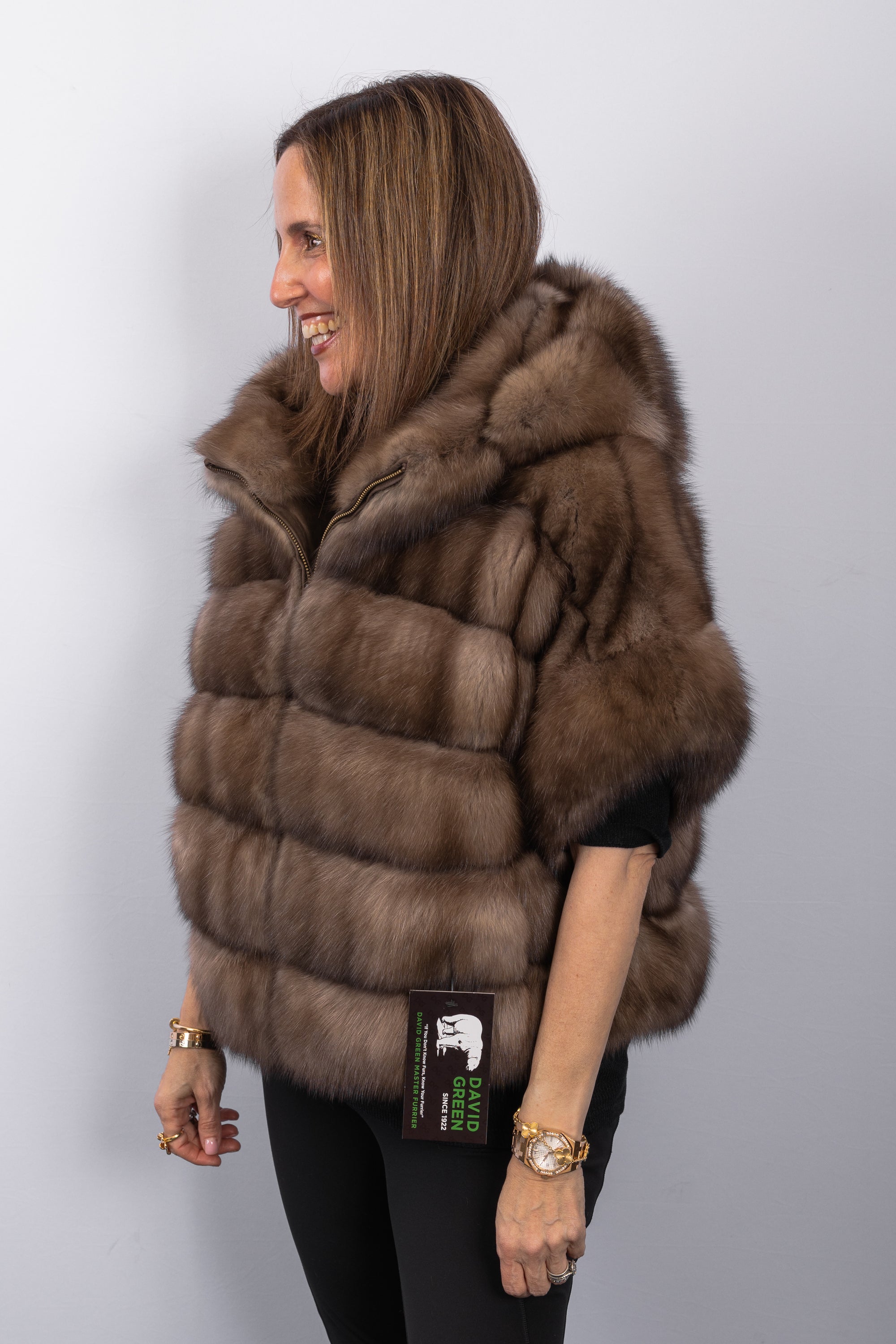 Natural Tortora Russian Sable Jacket