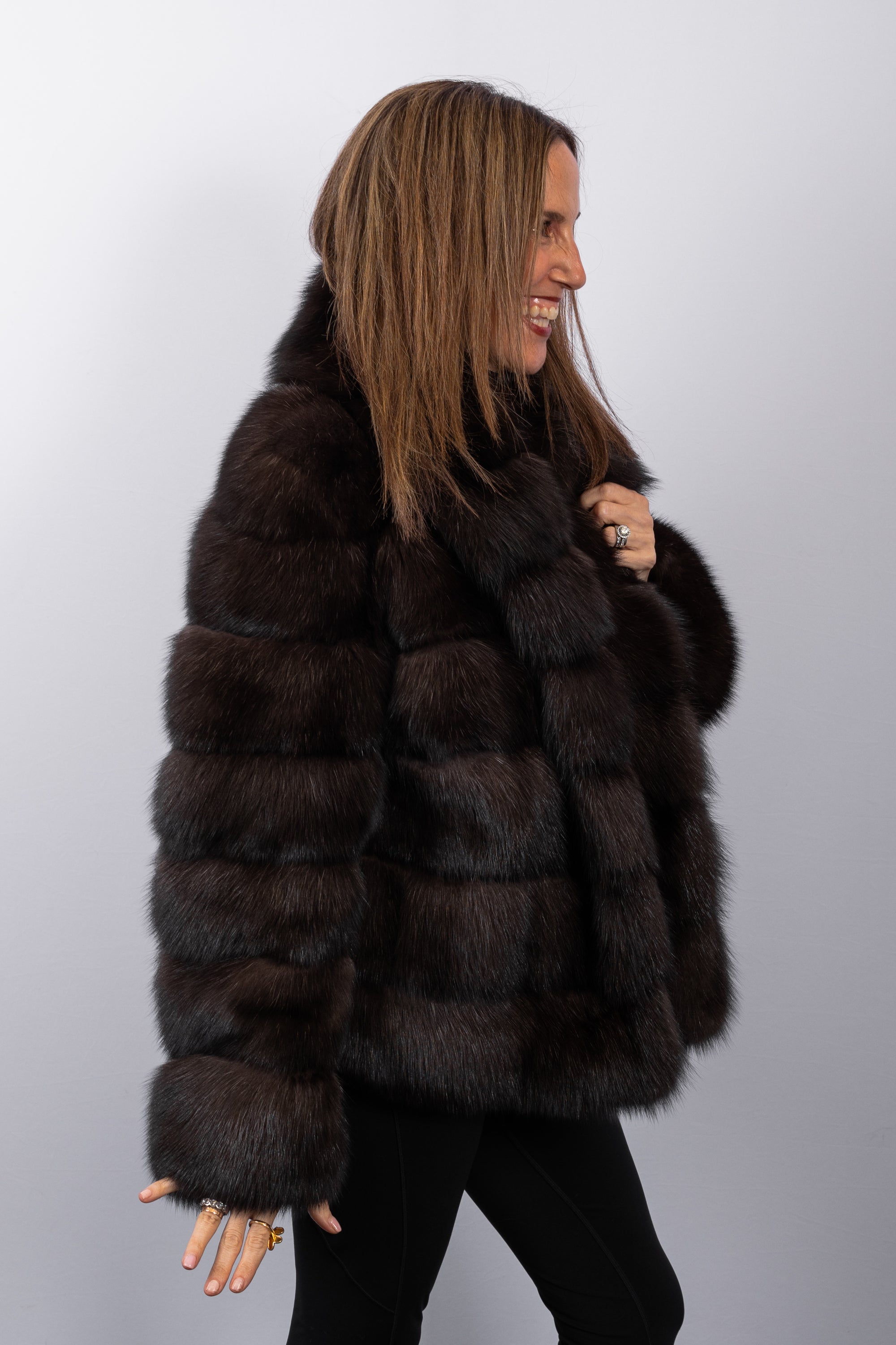 Natural Russian Sable Jacket