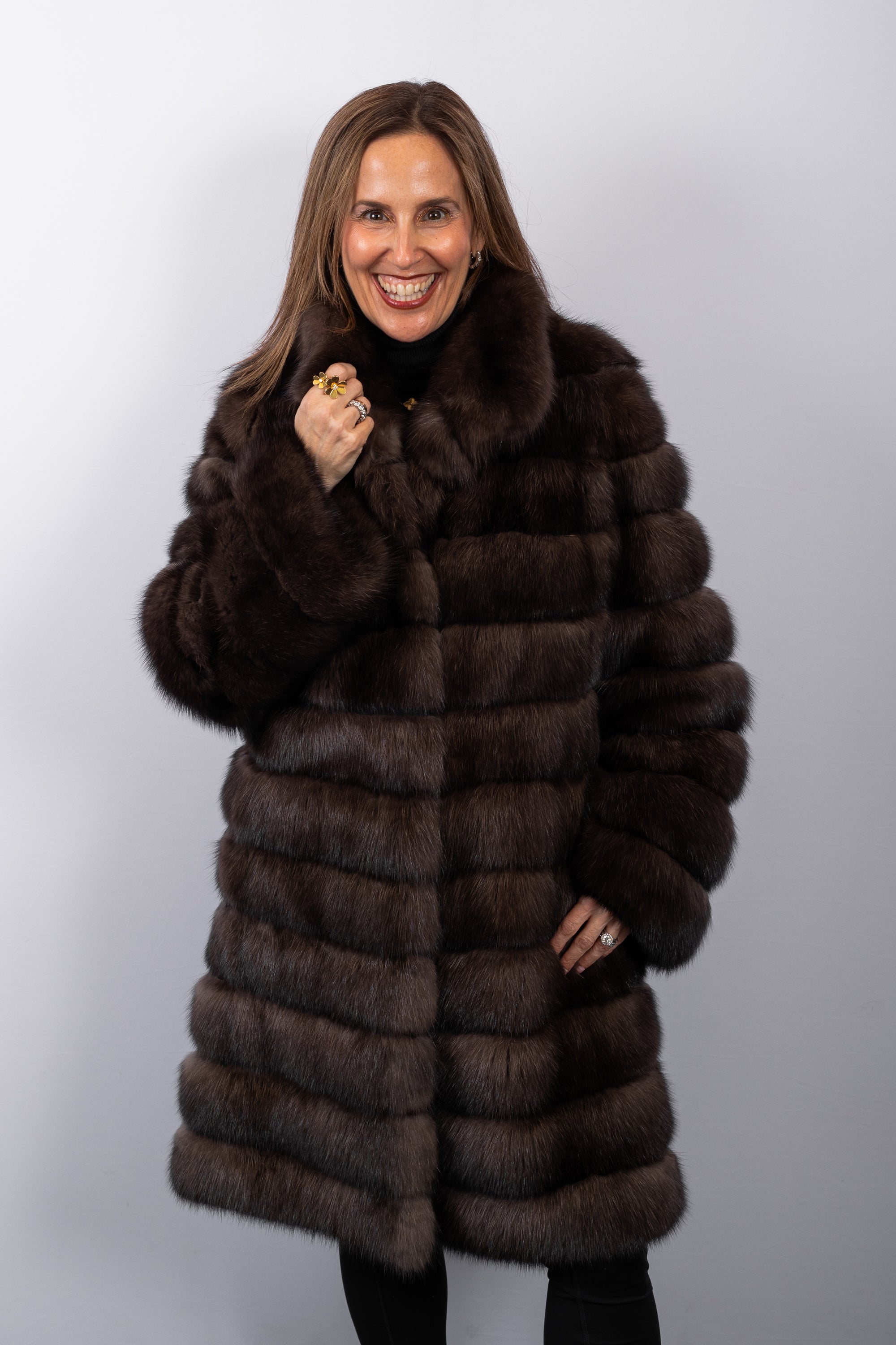 Natural Russian Sable Jacket