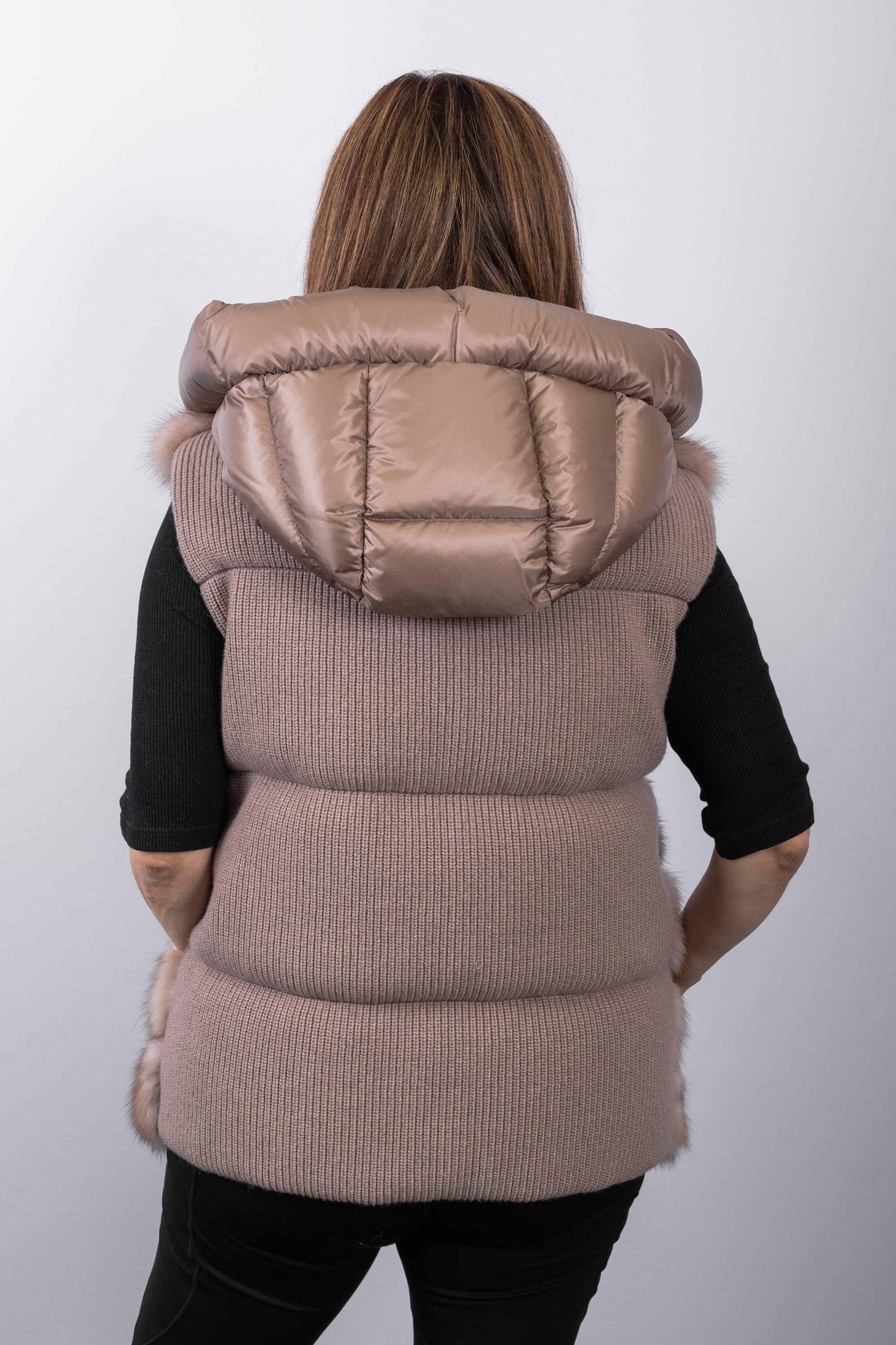 Natural Tortora Russian Sable/Stone Wool/Goose Down Vest
