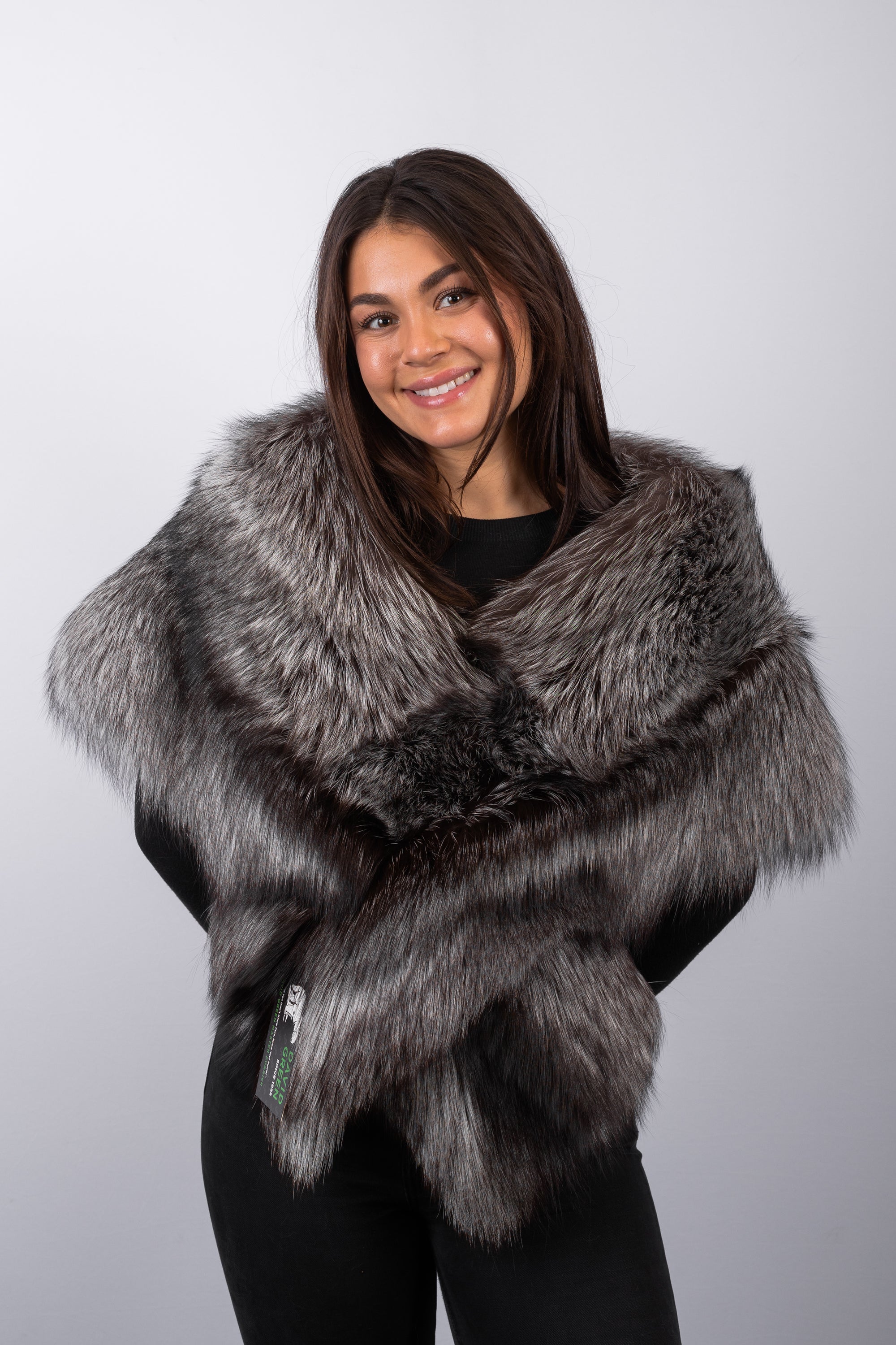 Natural Silver Fox Wrap