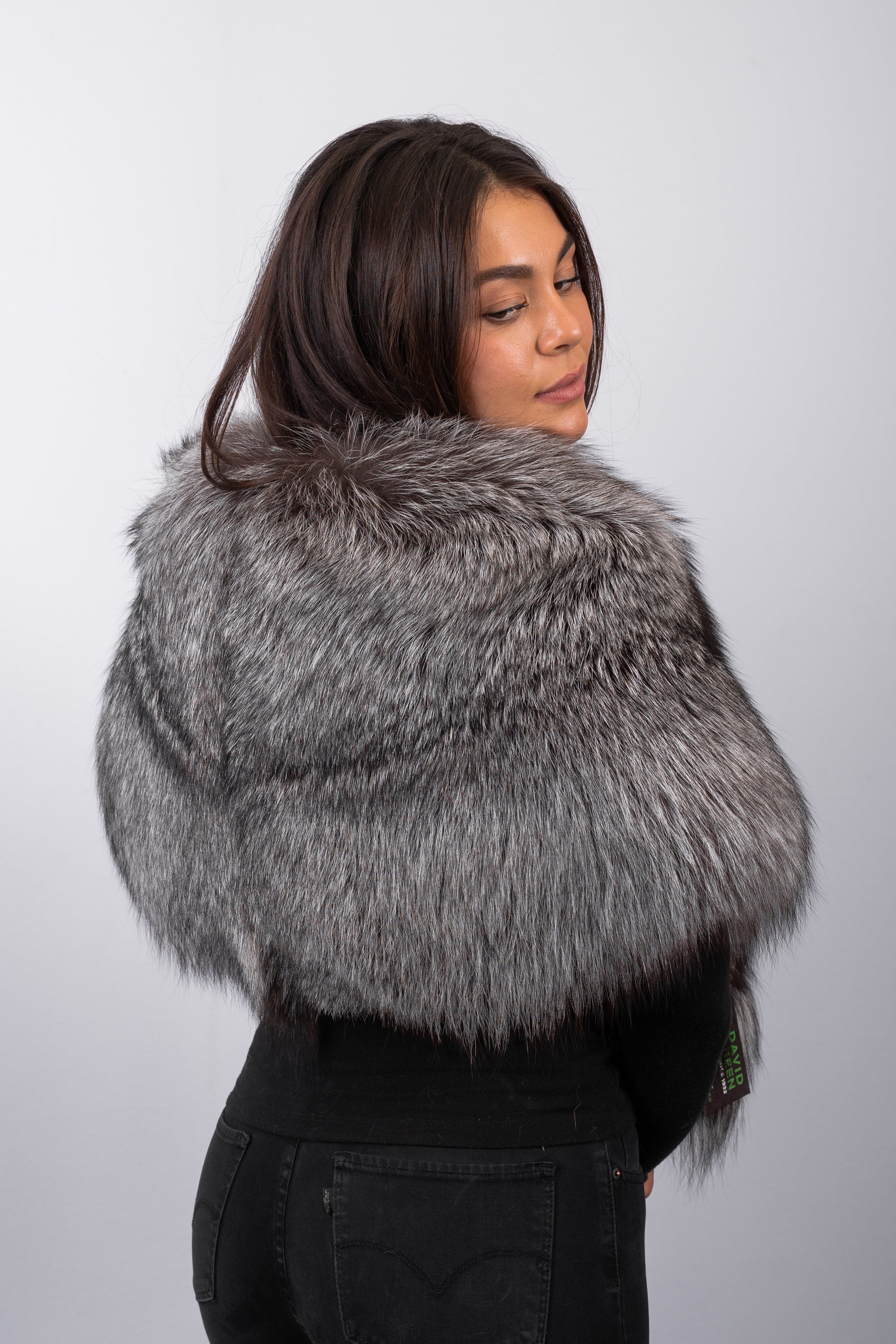 Natural Silver Fox Wrap