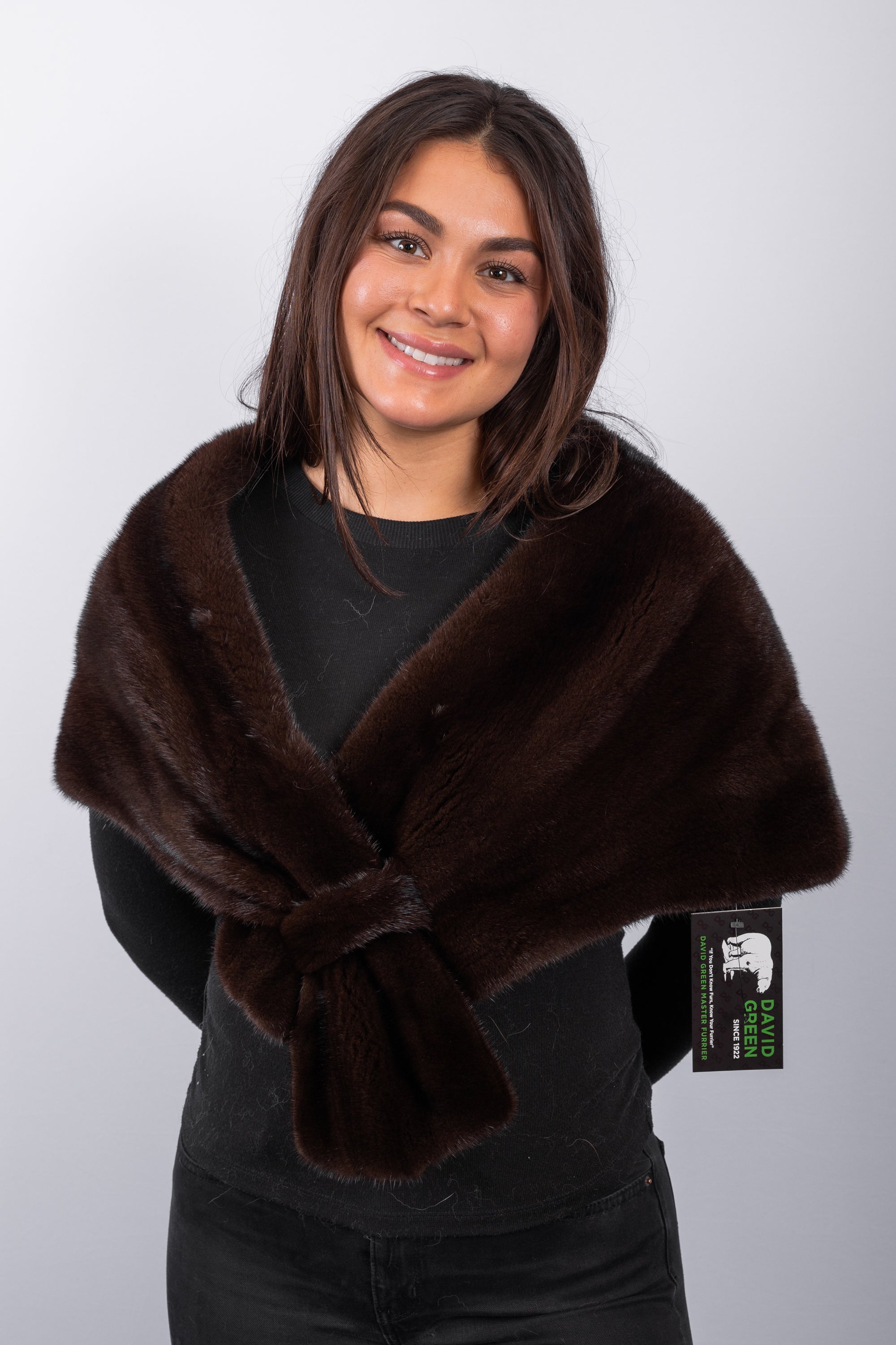 Natural Mahogany Mink Wrap