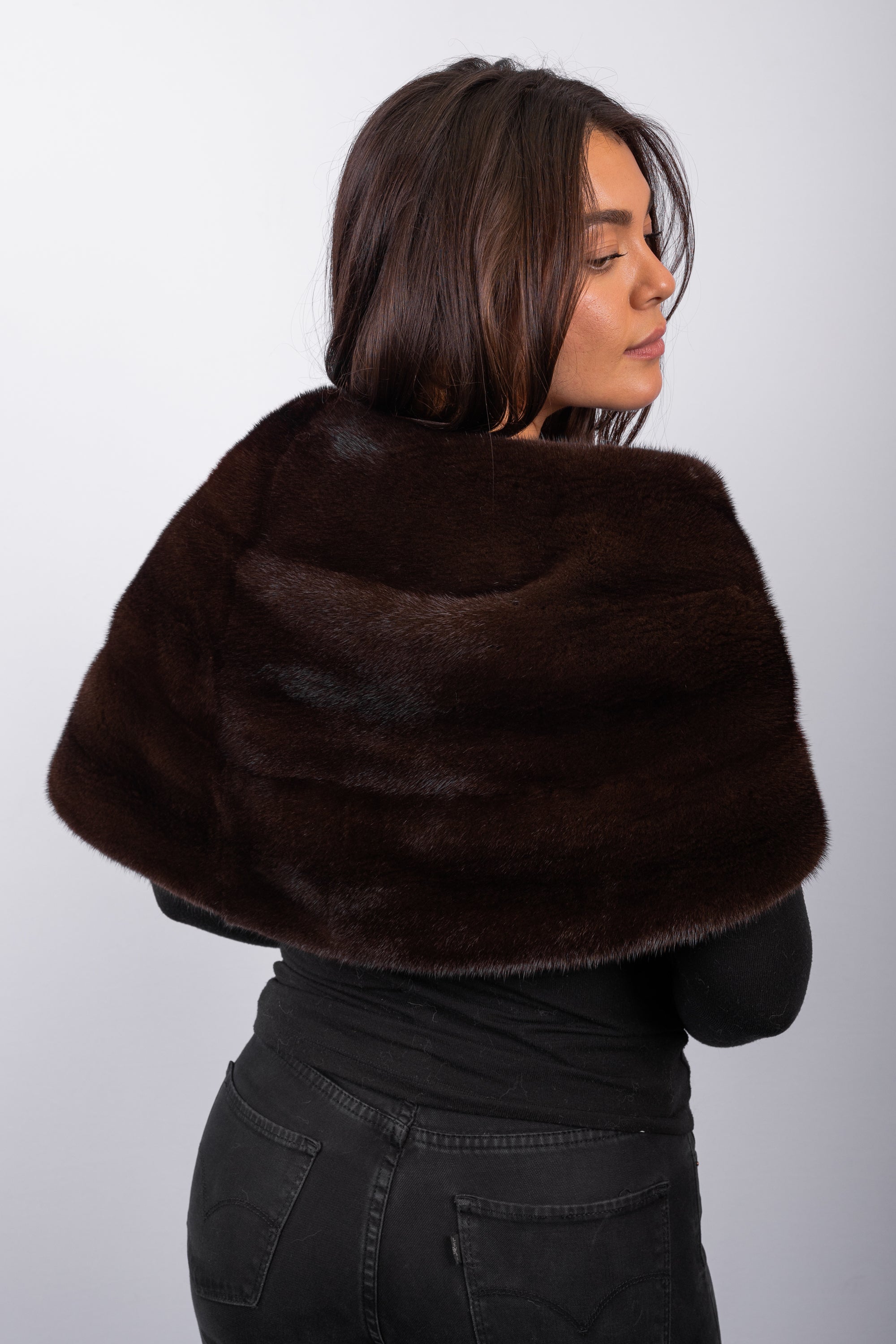Natural Mahogany Mink Wrap