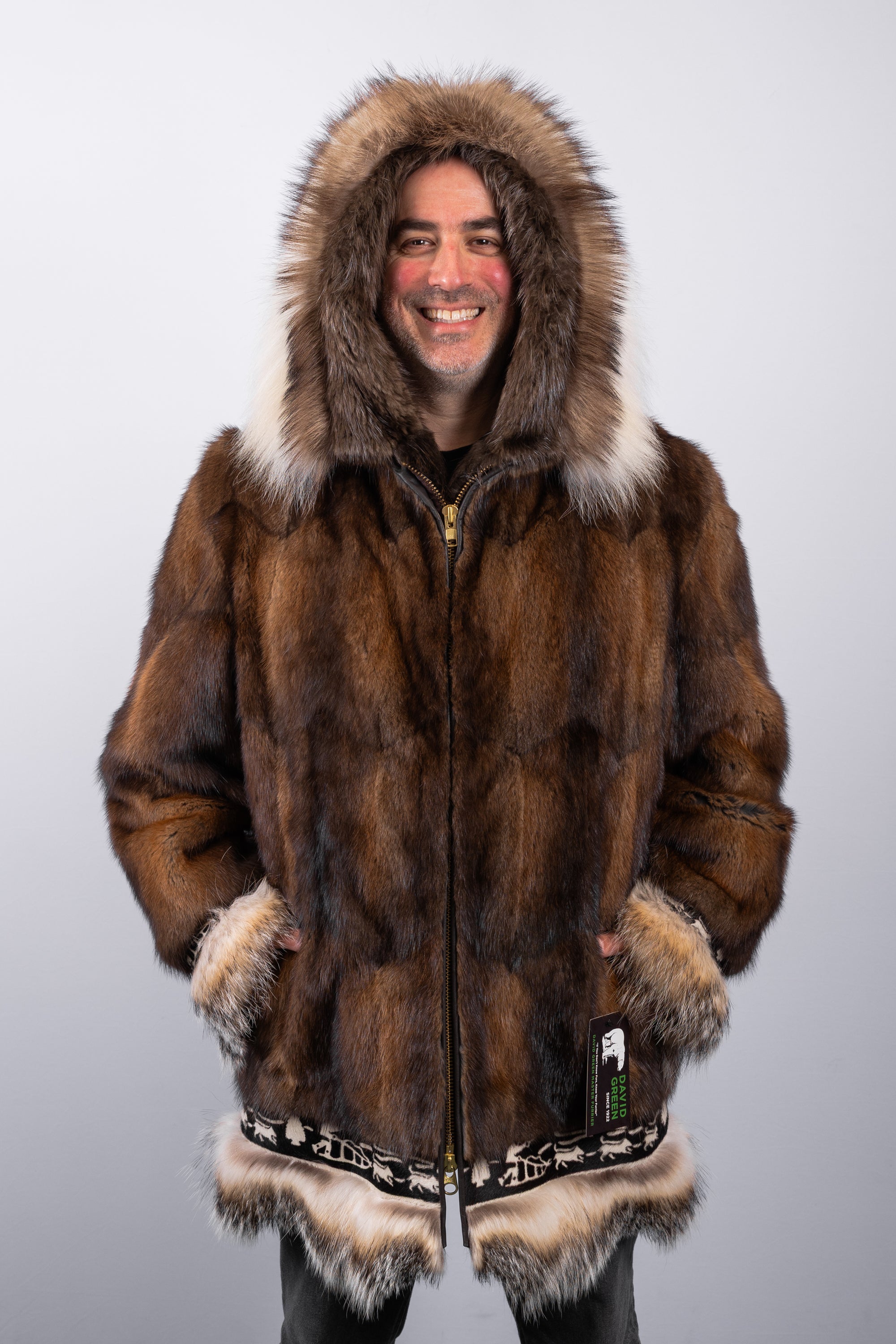 Natural Muskrat Parka