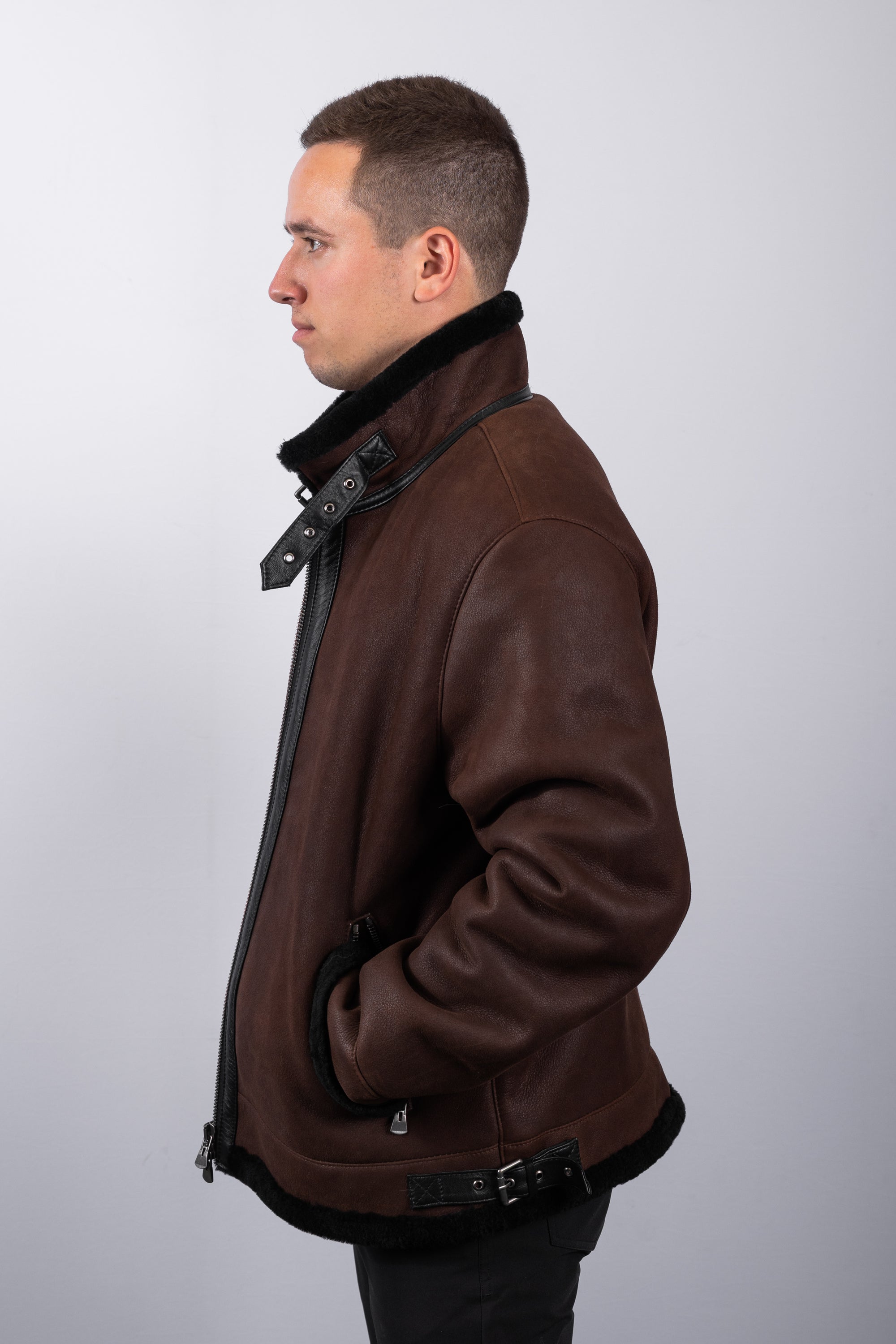 Espresso Shearling Lamb Jacket