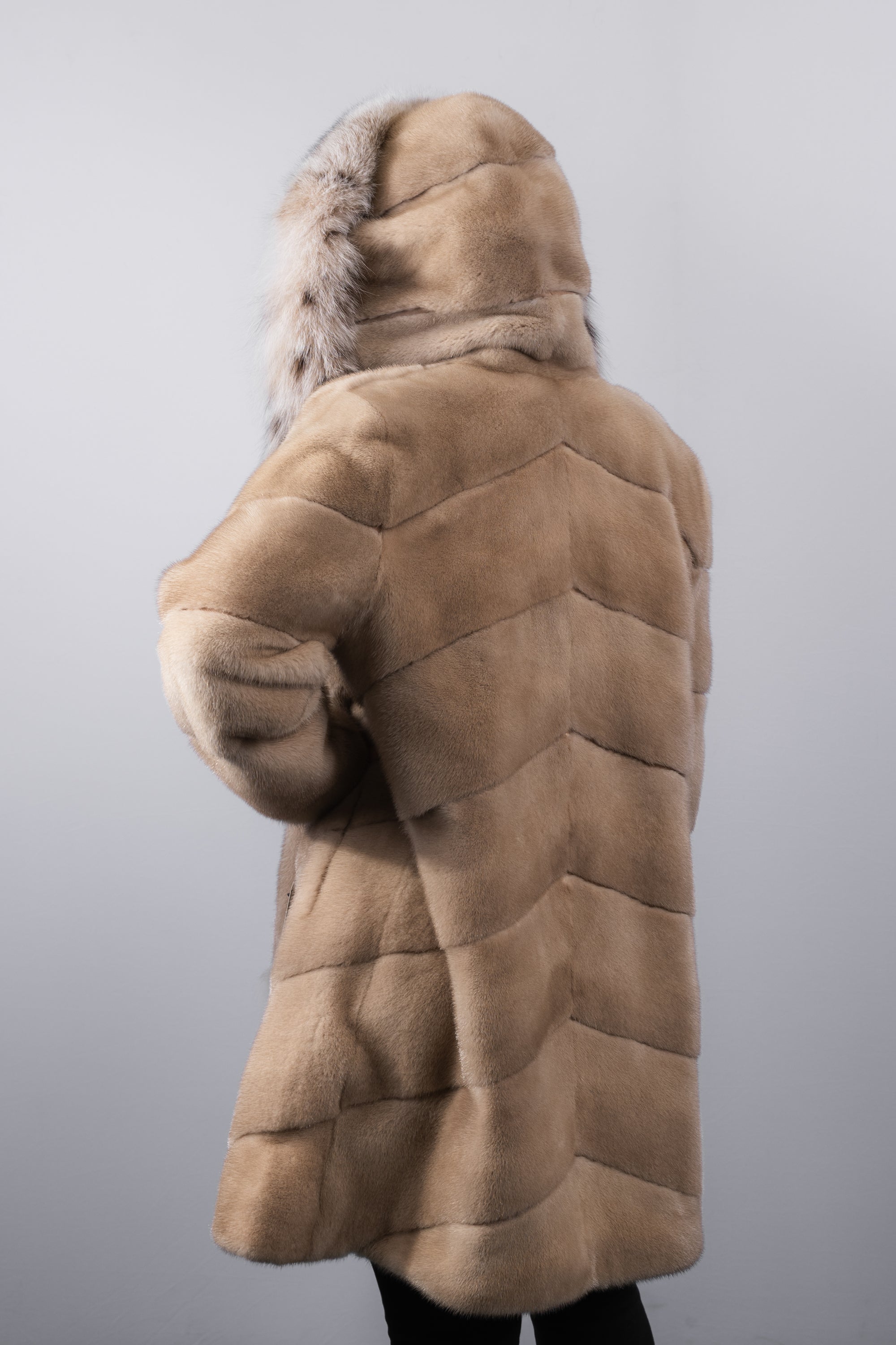 Latte Mink/Natural Canadian Lynx Jacket