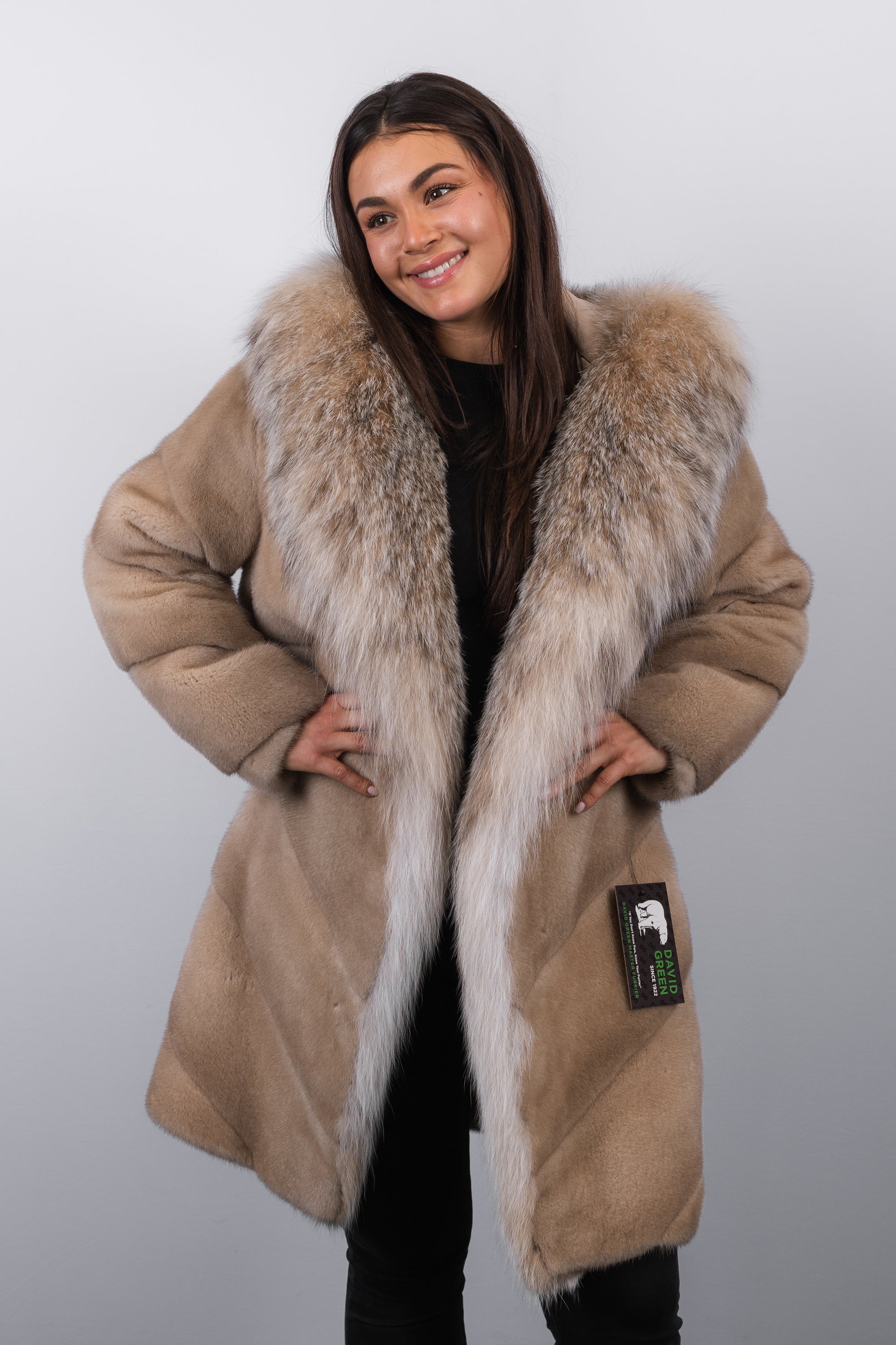 Latte Mink/Natural Canadian Lynx Jacket