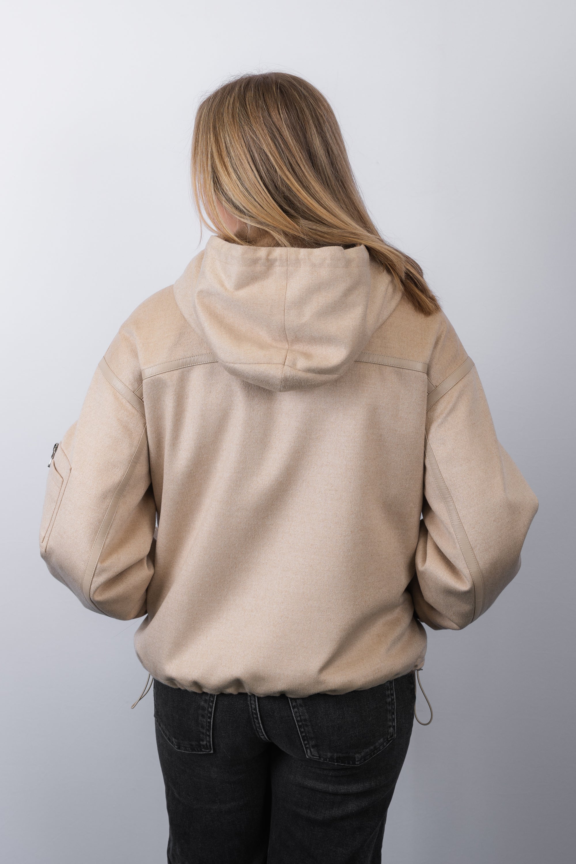 Natural Toffee Mink/Latte Cashmere Jacket