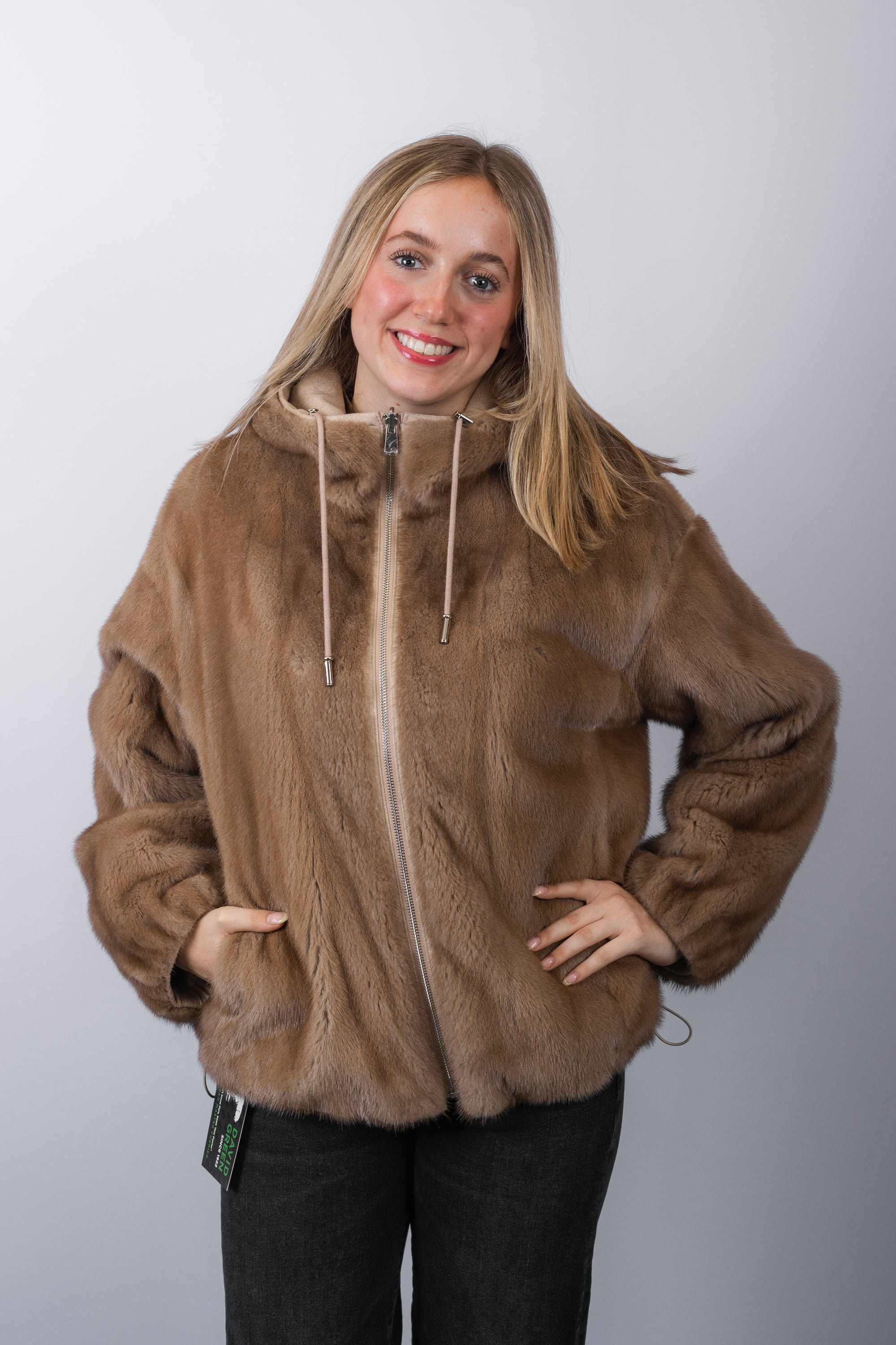 Natural Toffee Mink/Latte Cashmere Jacket