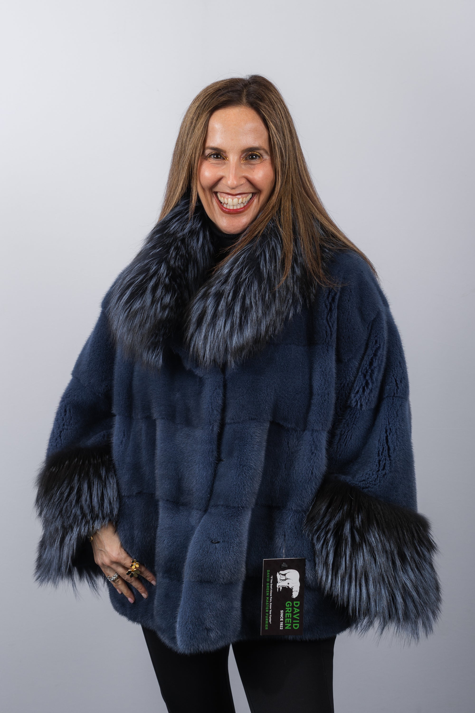 Denim Frost Mink/DTM Silver Fox Jacket