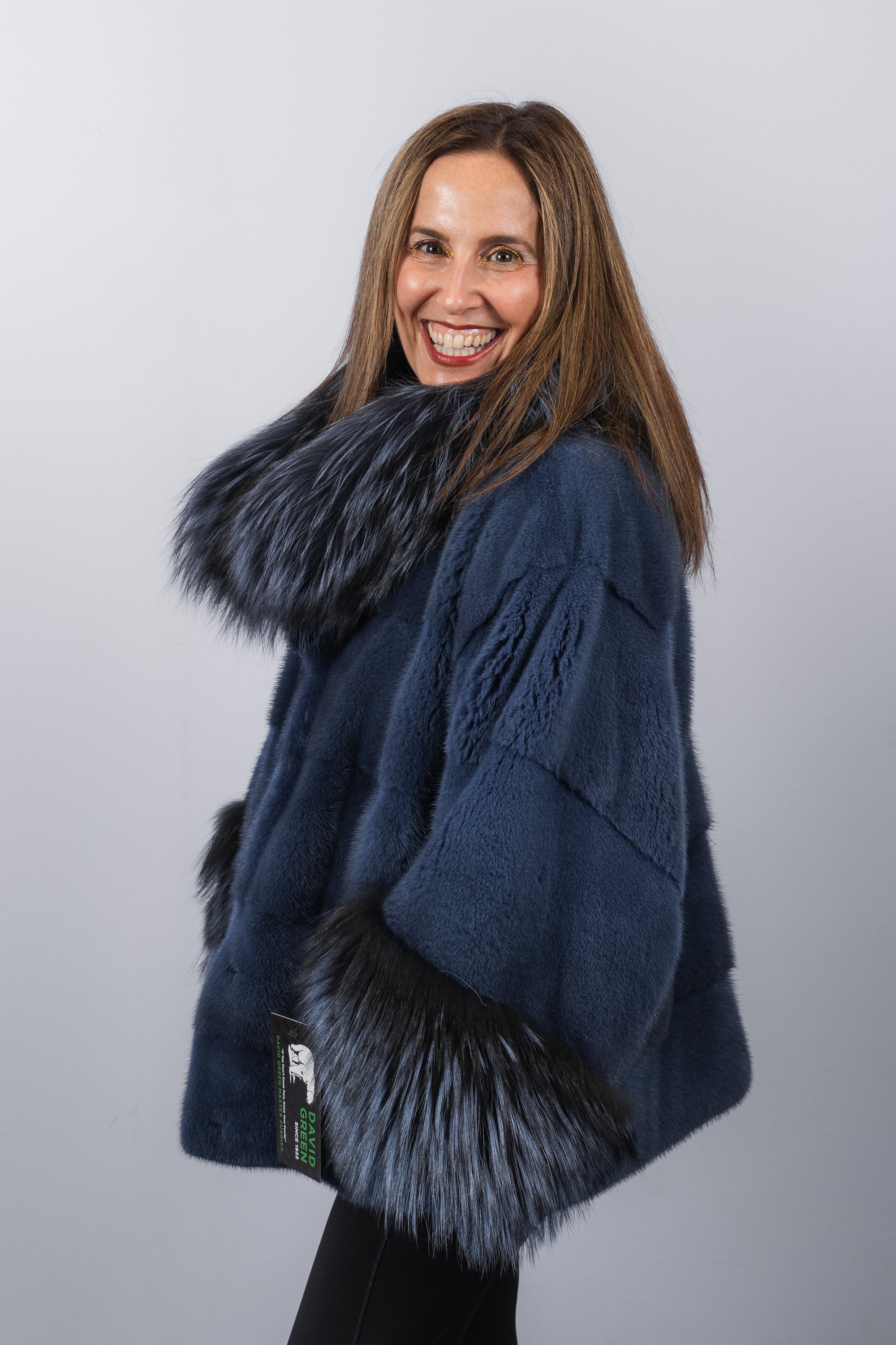 Denim Frost Mink/DTM Silver Fox Jacket