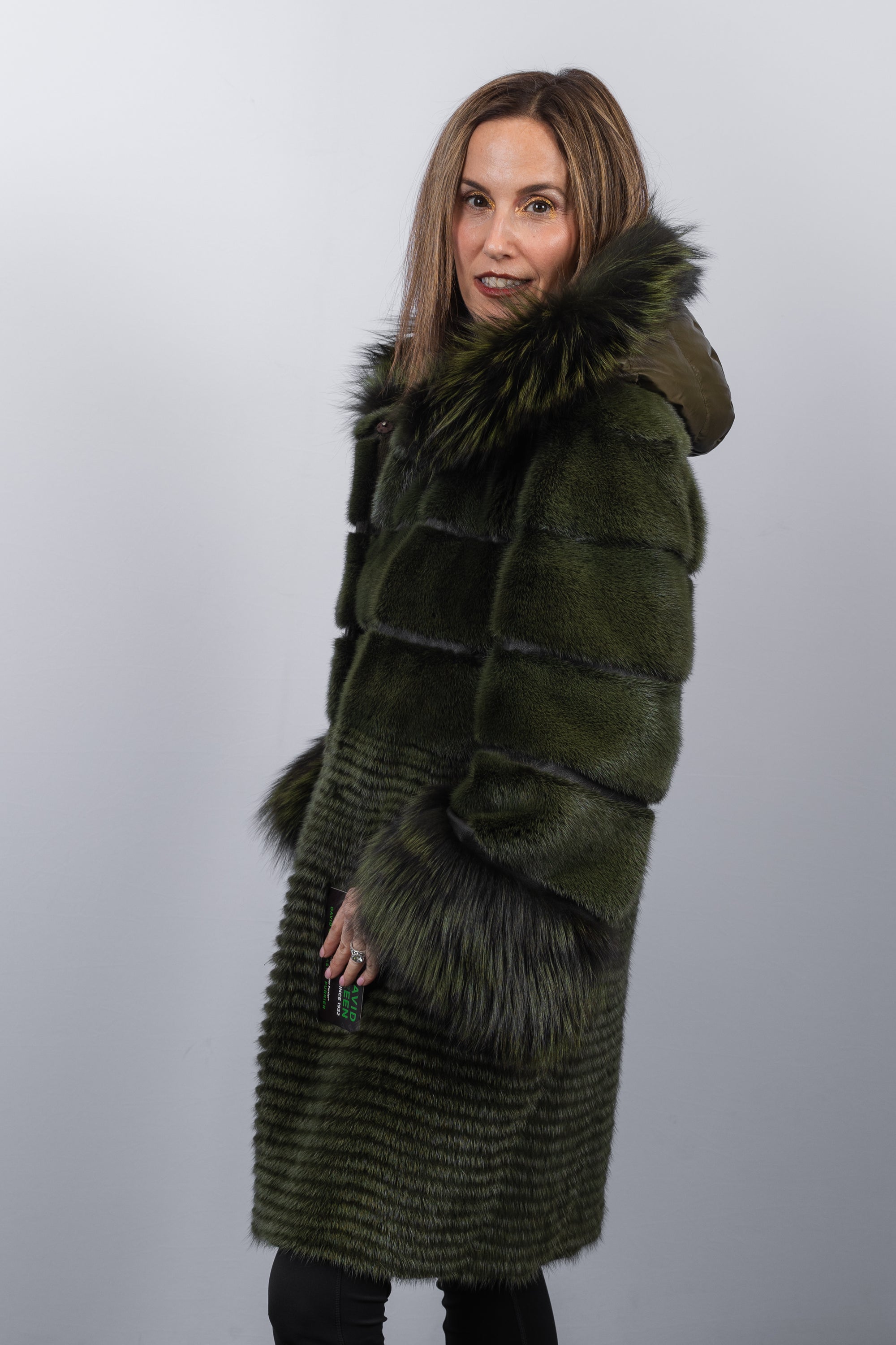 Army Mink/DTM Silver Fox Jacket