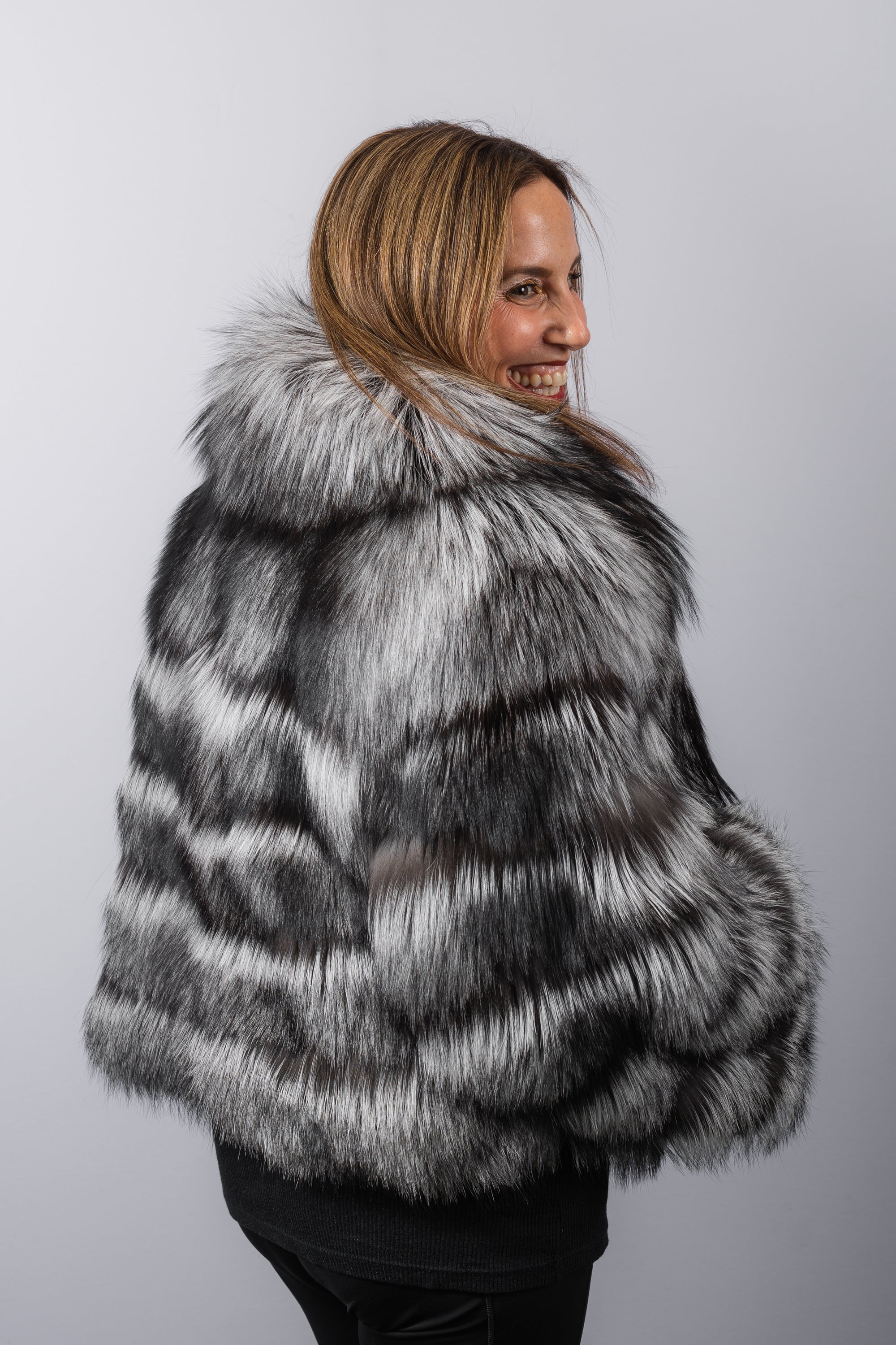 Natural Silver Fox Jacket