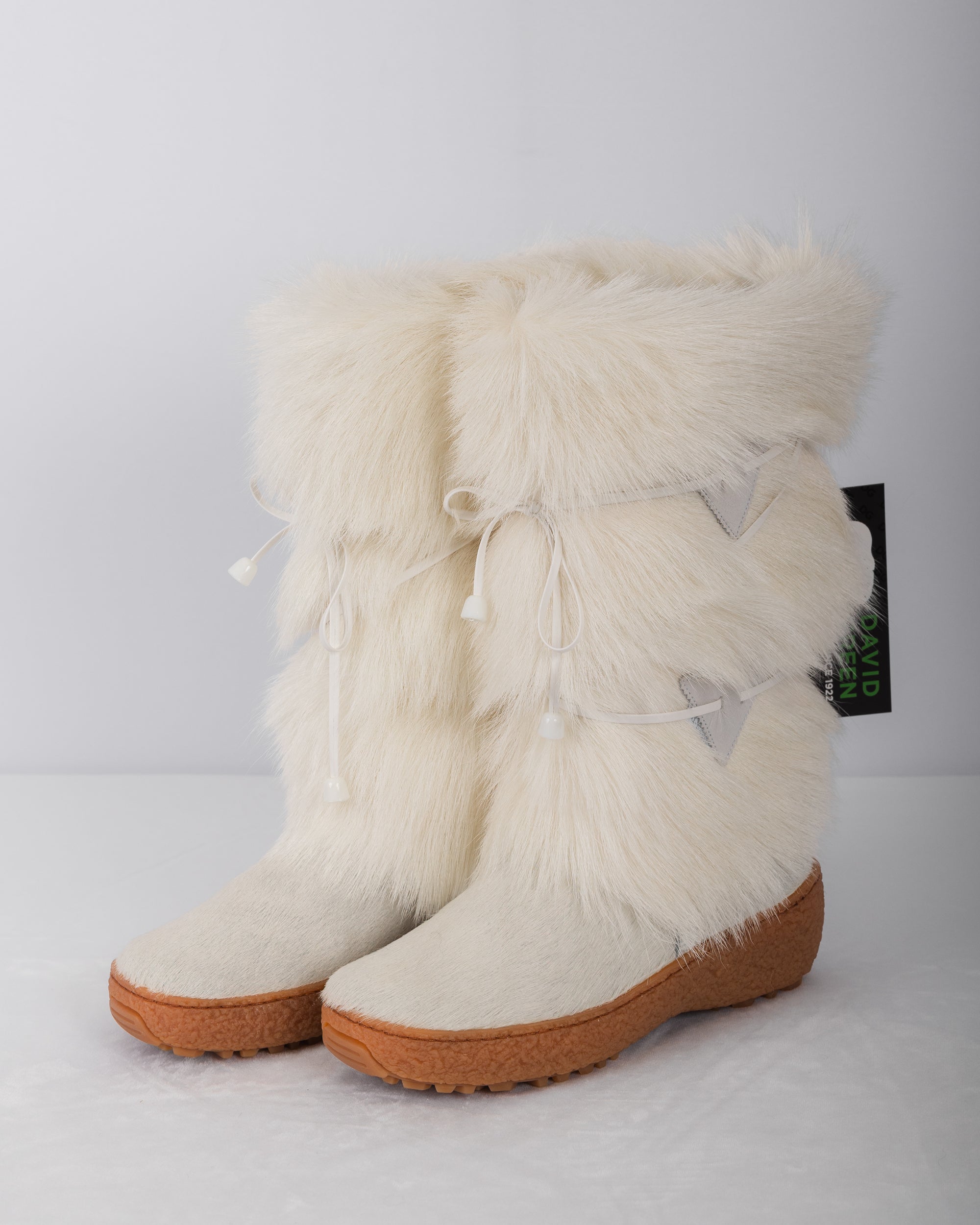 White Goat/White Calfskin Boots