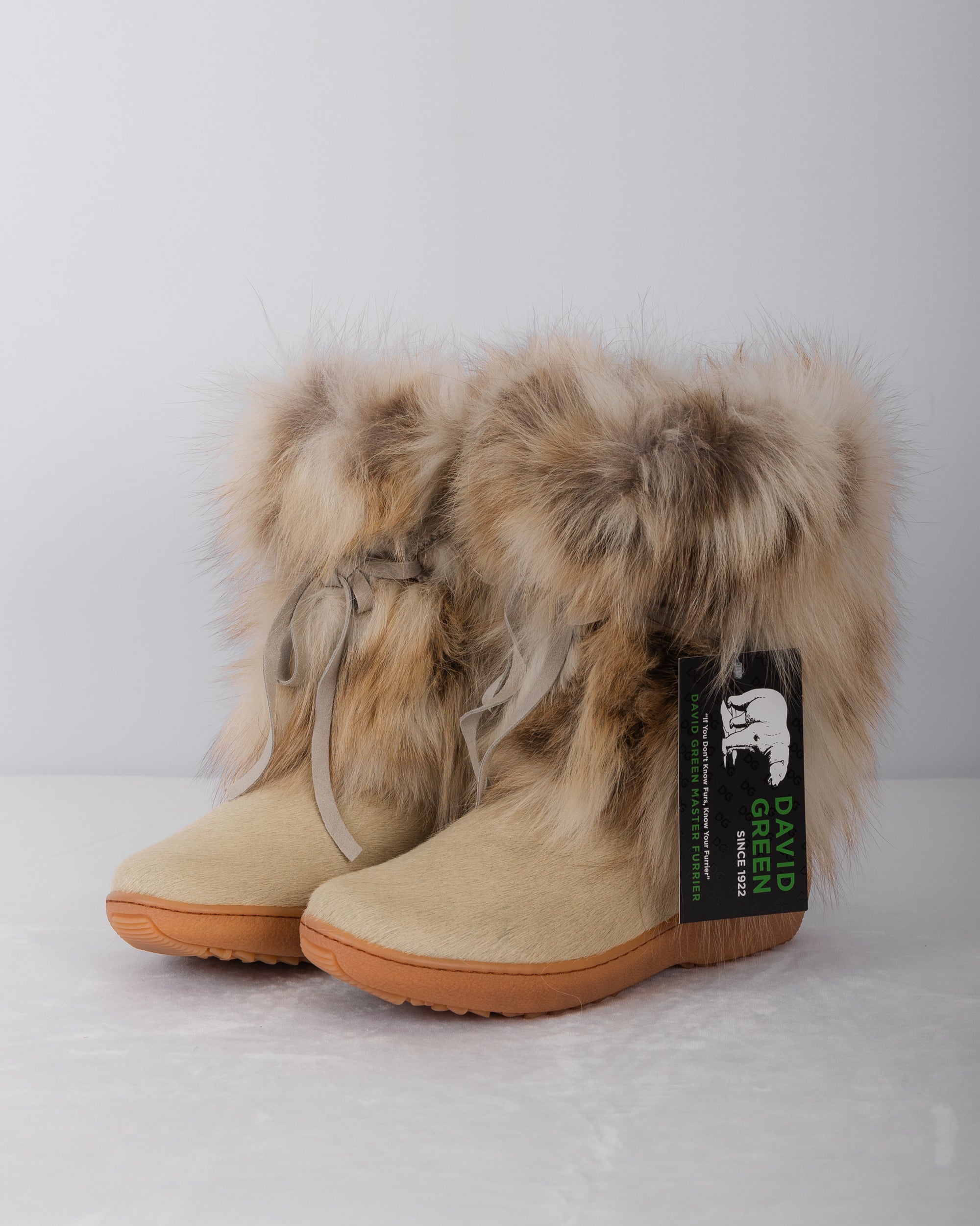 Golden Iceberg Fox/Sand Calfskin Boots - Short