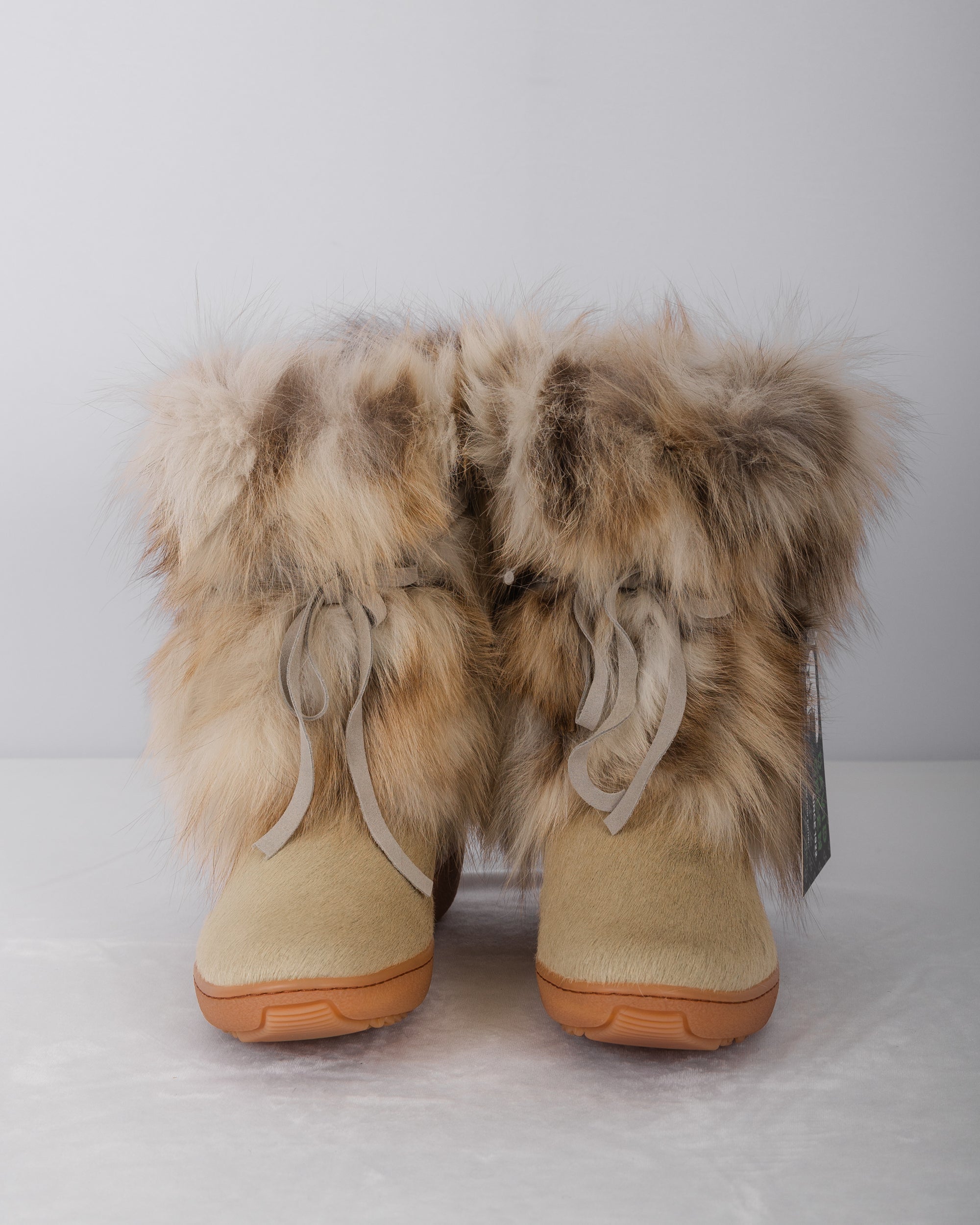 Golden Iceberg Fox/Sand Calfskin Boots - Short