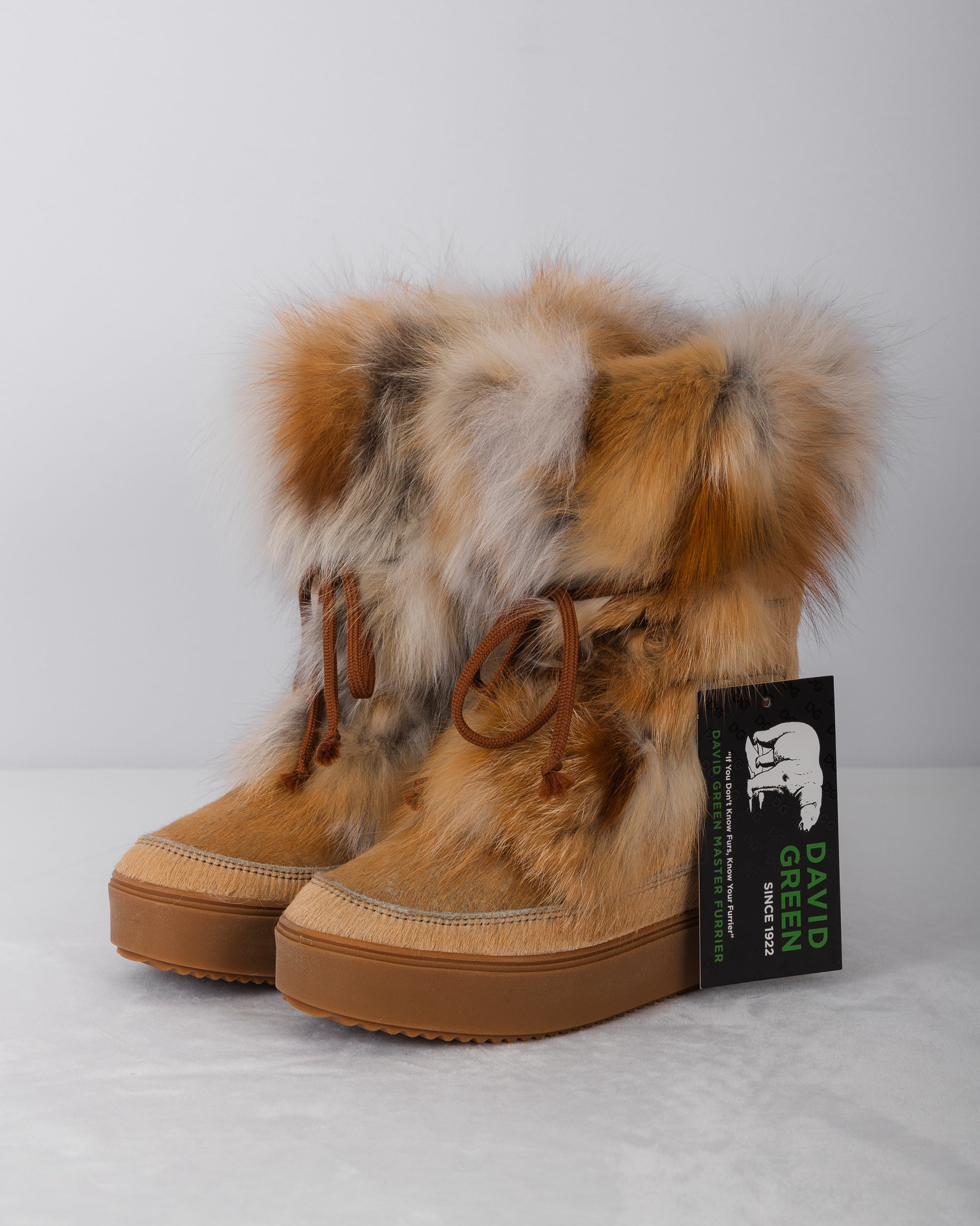 Natural Red Fox/Toffee Calfskin Boots