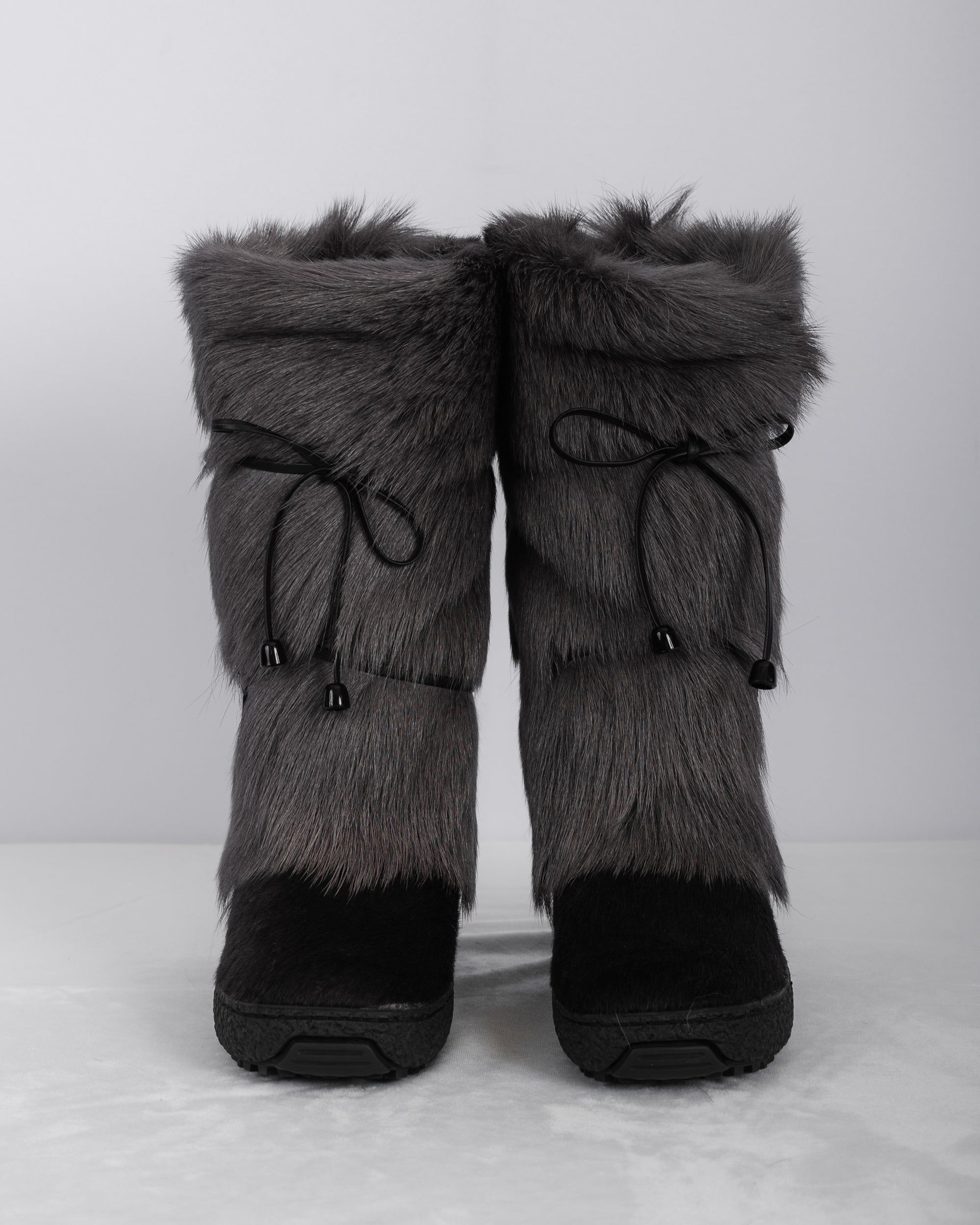 Grey Goat/Grey Calfskin Boots
