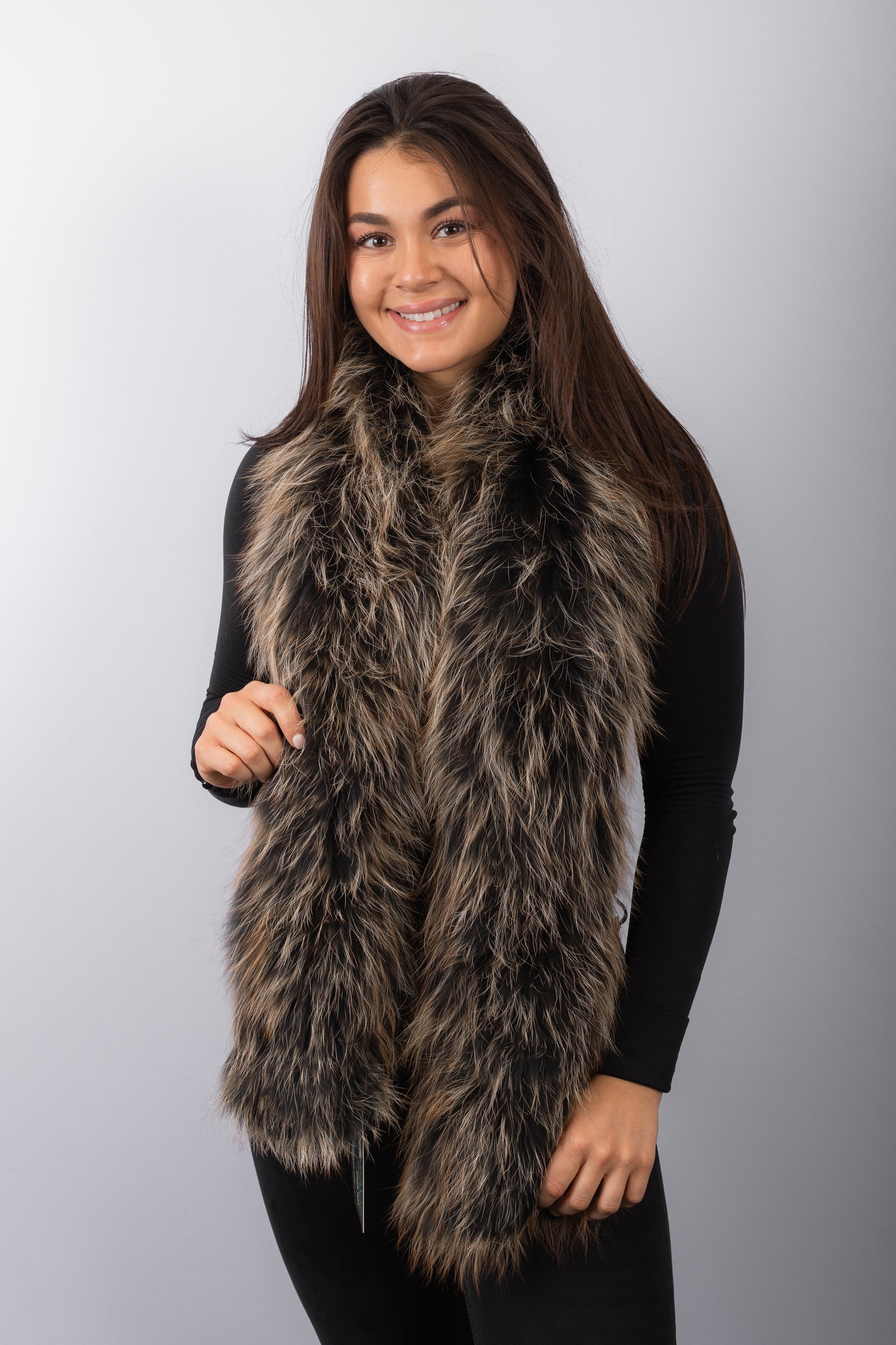 Cappucino Frost Fox Scarf