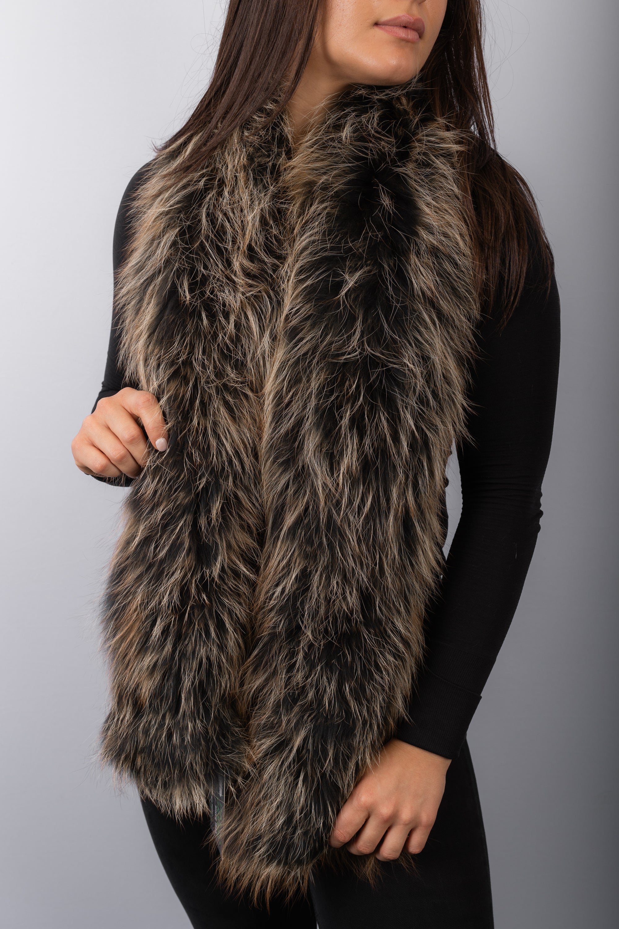 Cappucino Frost Fox Scarf