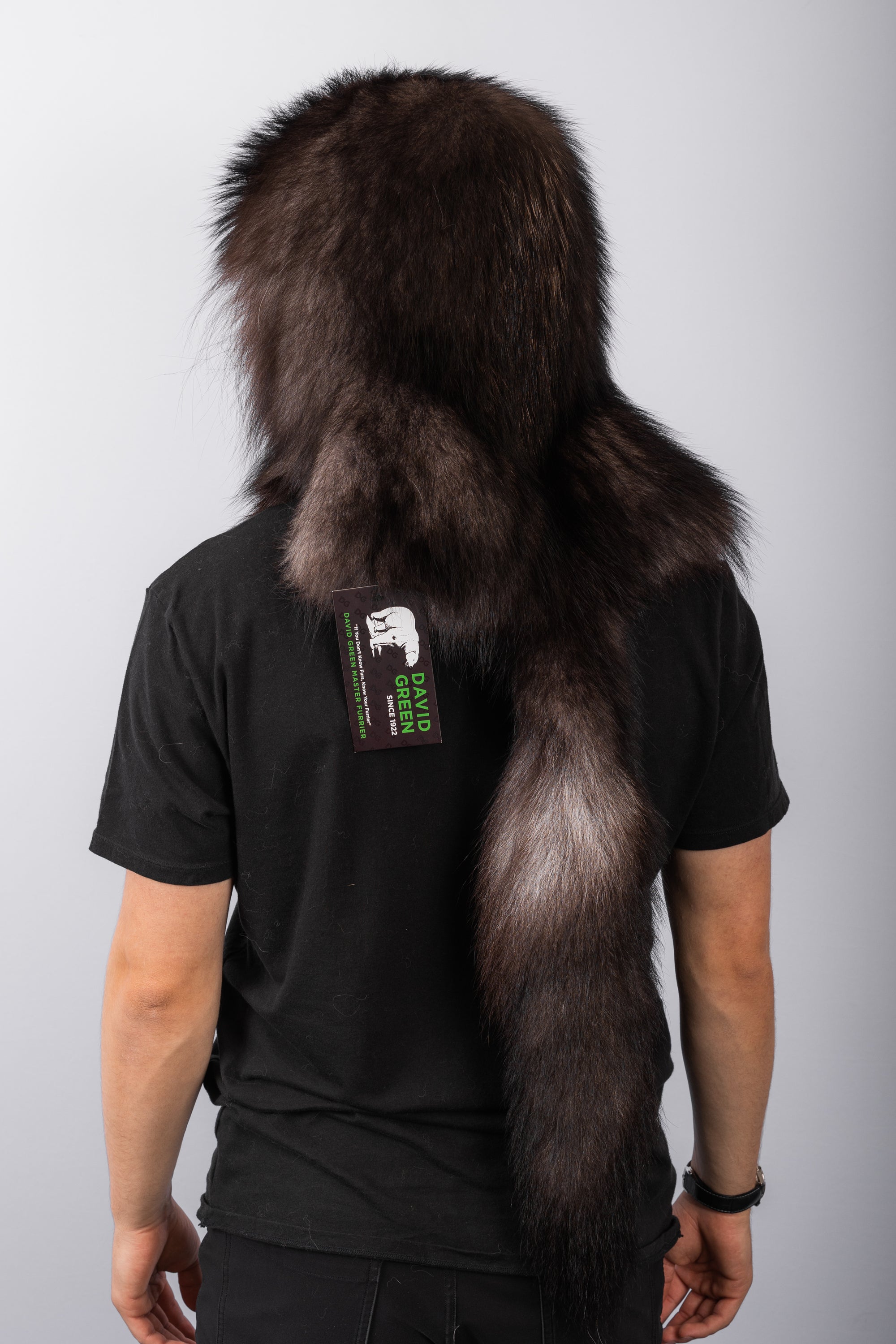 Natural Black Timberwolf Trapper Hat