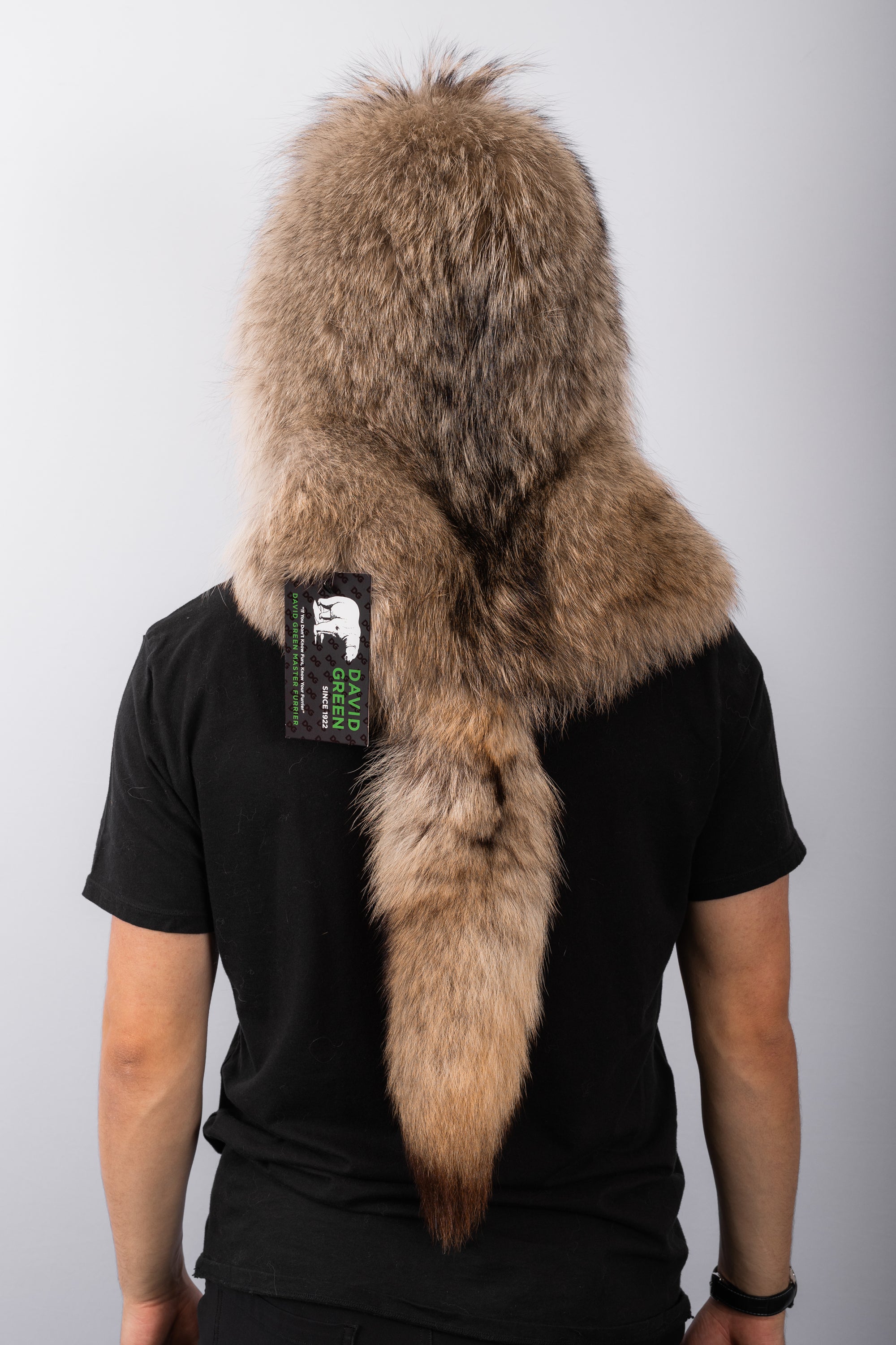 Natural Coyote Trapper Hat