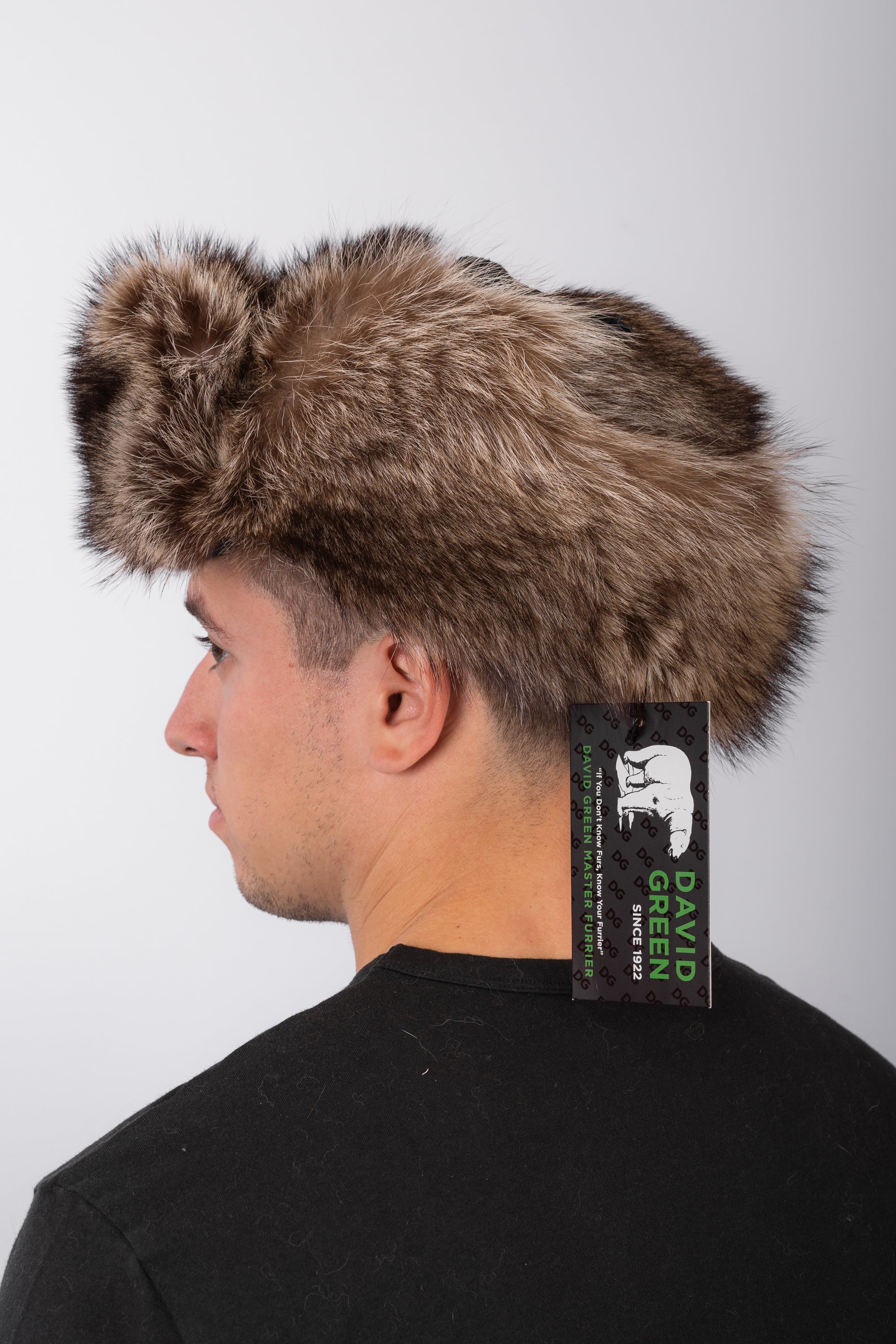 Natural Raccoon Trooper Hat