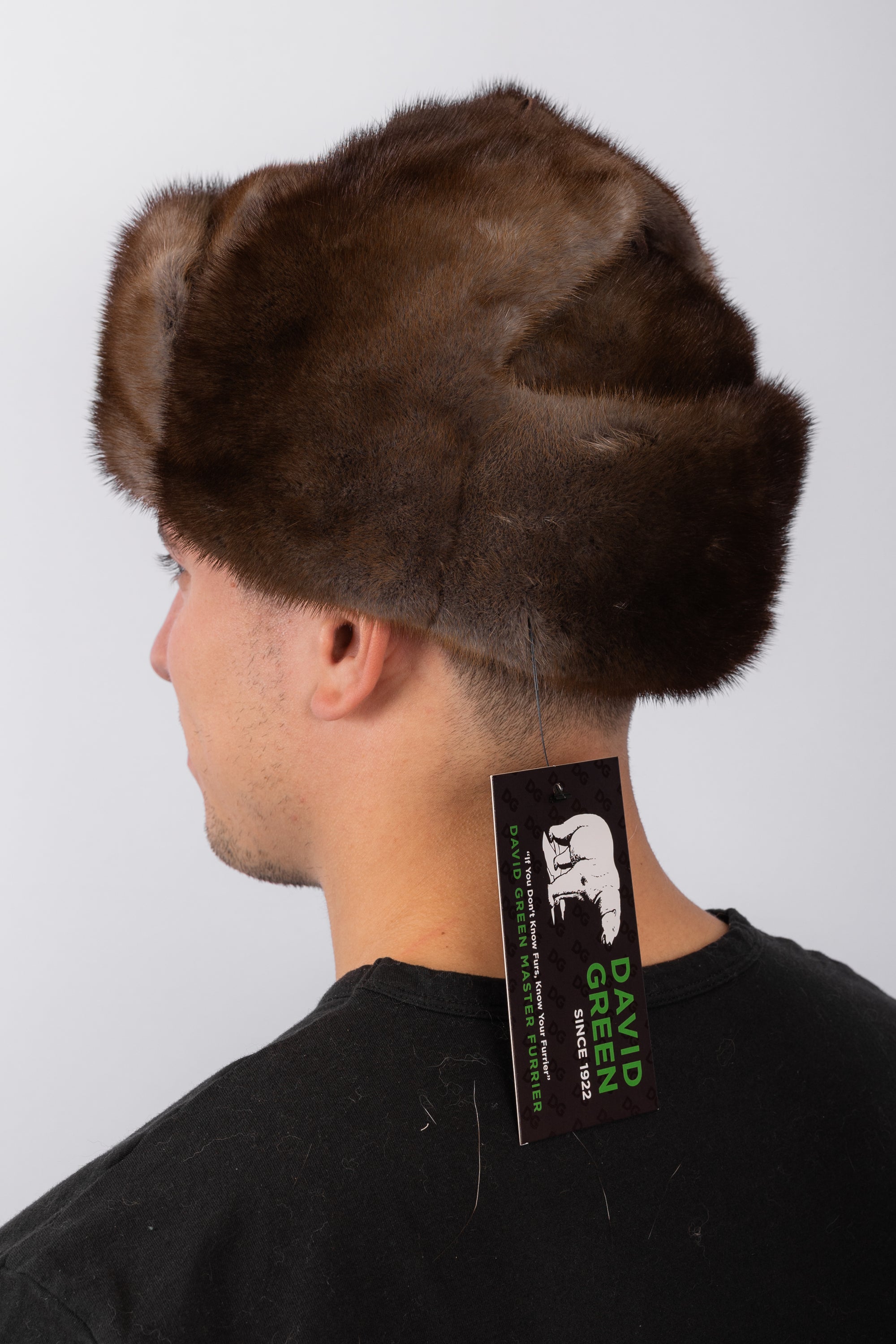 Mocha Degrade Mink Trooper Hat