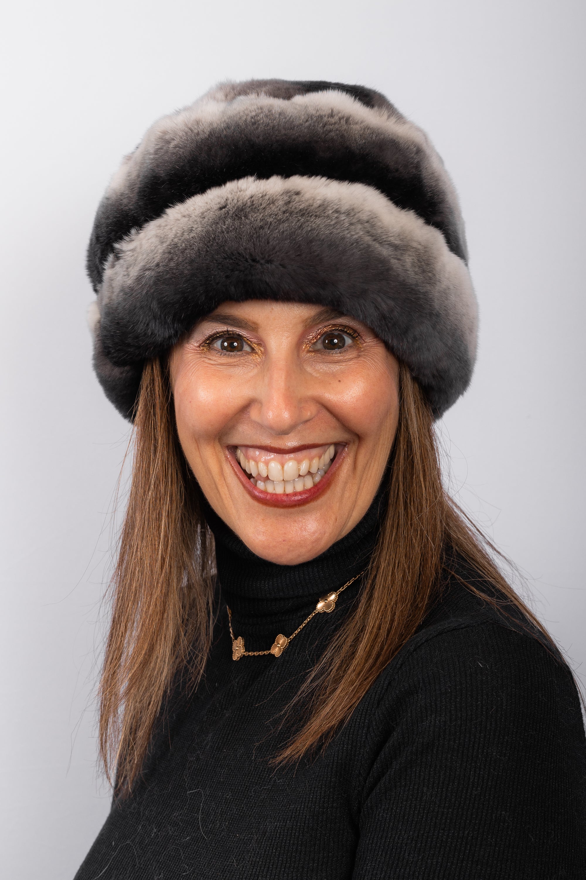 Chinchilla Rex Rabbit Hat