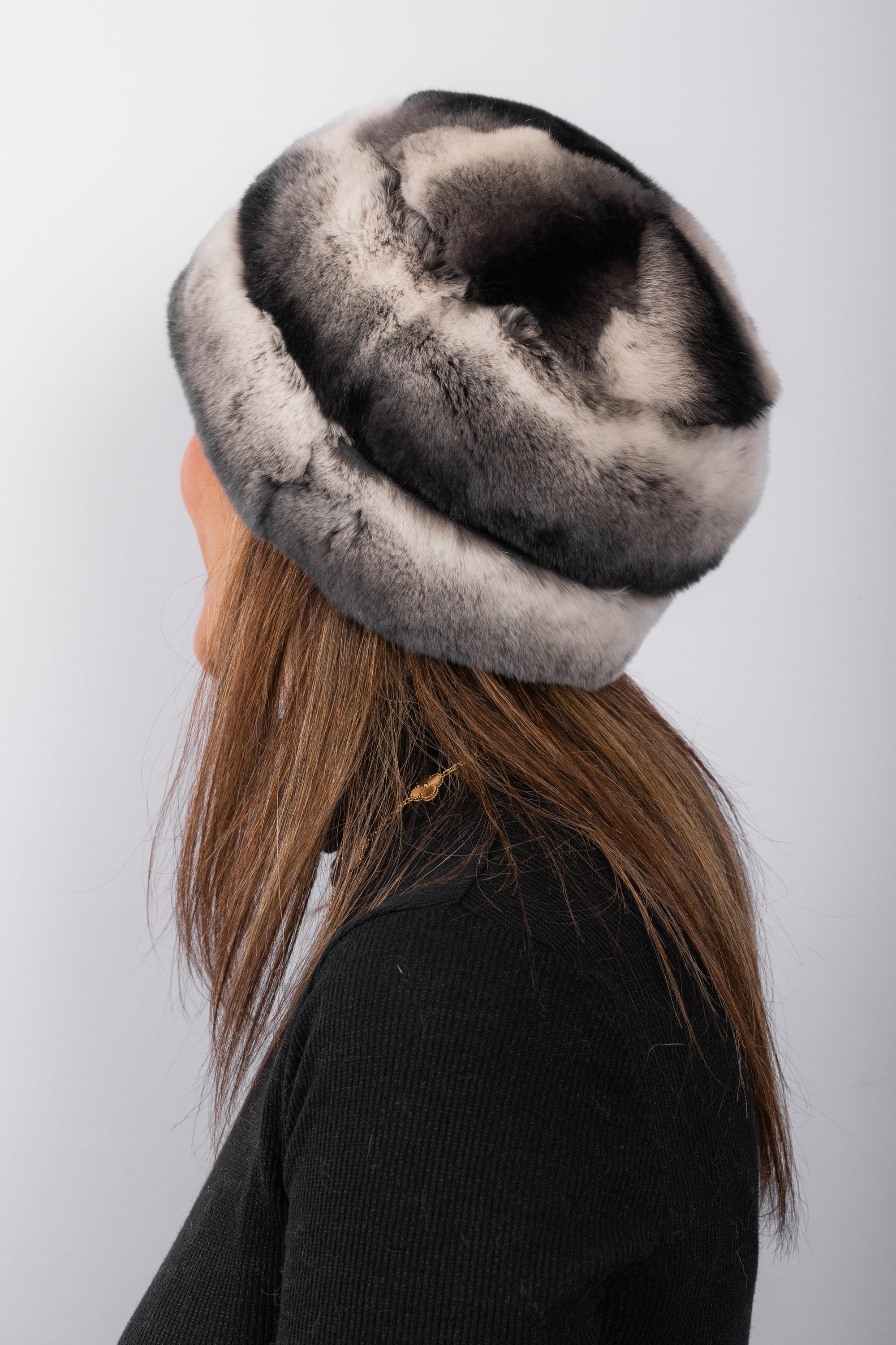 Chinchilla Rex Rabbit Hat