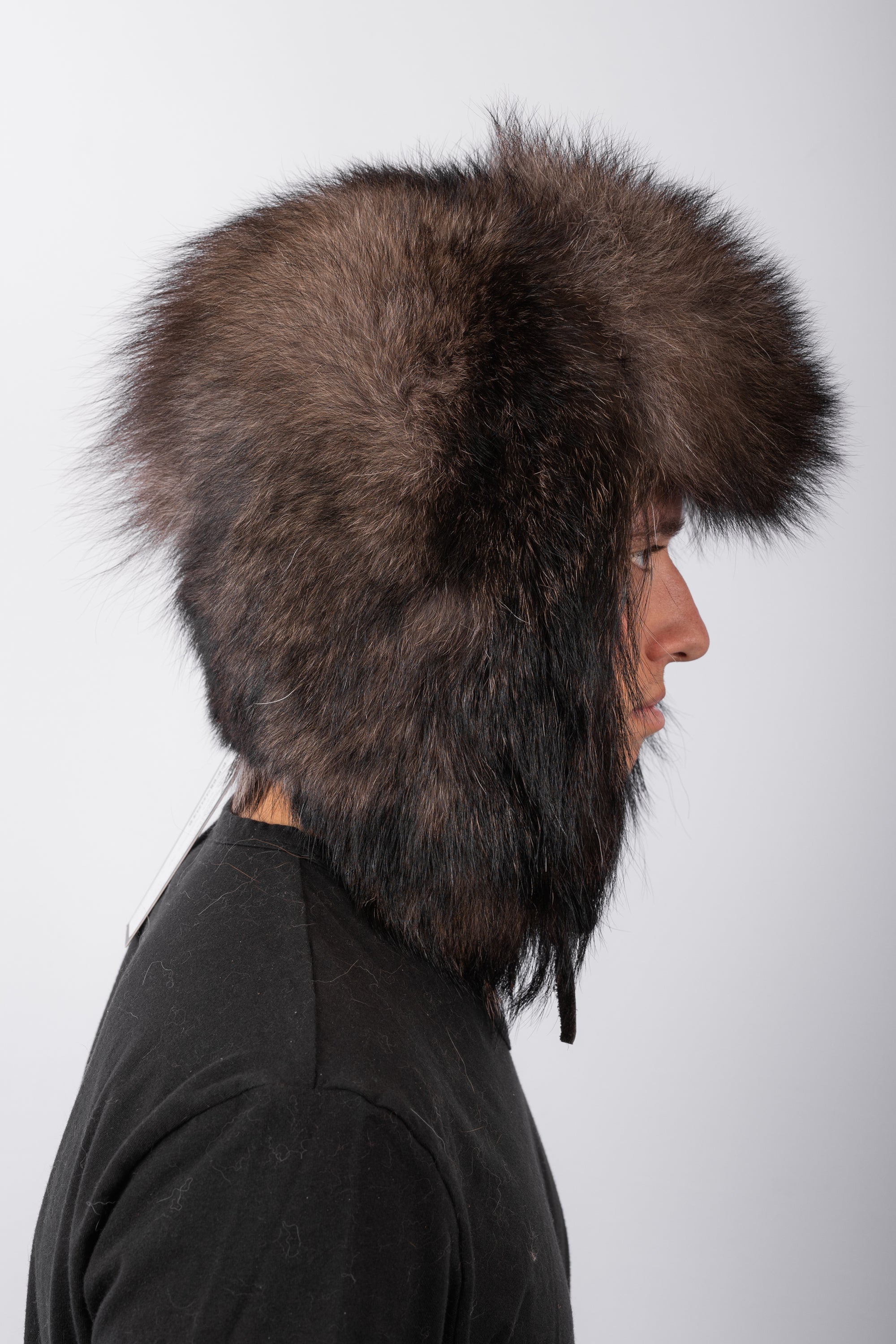 Natural Black Timberwolf Musher Hat