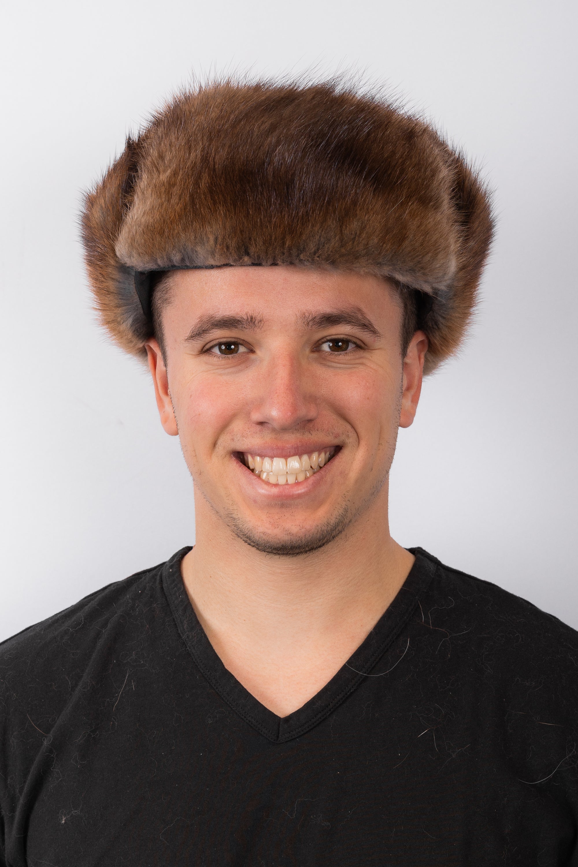 Natural Muskrat Trooper Hat